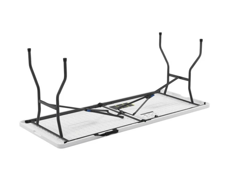 6FT Portable Folding Table – Fold-in-Half Picnic Table w/Handle, On-the-Go – NEW