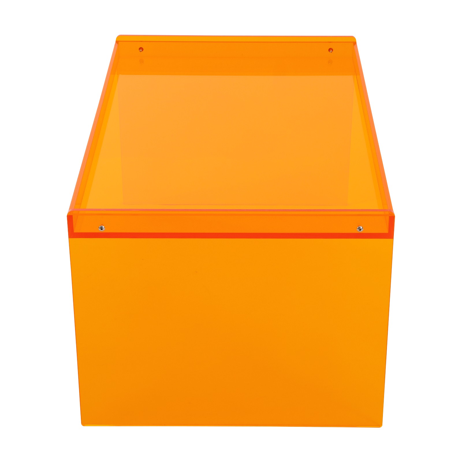 50kg Load Orange Indoor Laptop Desk 80*50*40cm Coffee Table Modern Acrylic Table