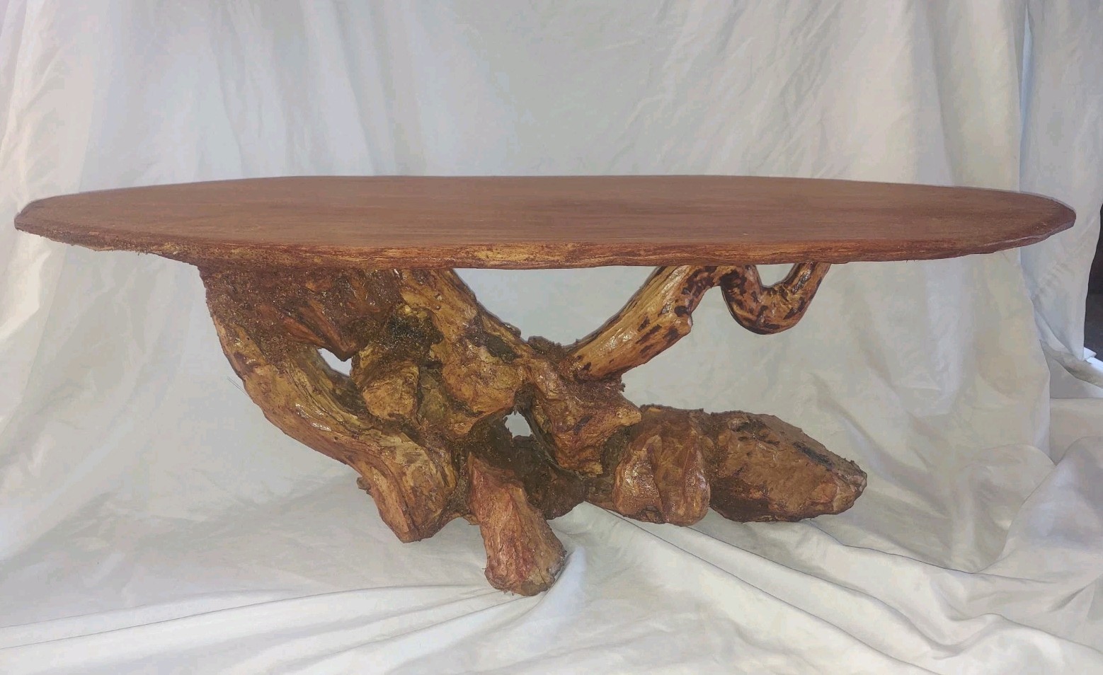 Coffee Table Solid Wood Cottagecore Bonsai Stand 36x12x12″ Natural Accent Rustic