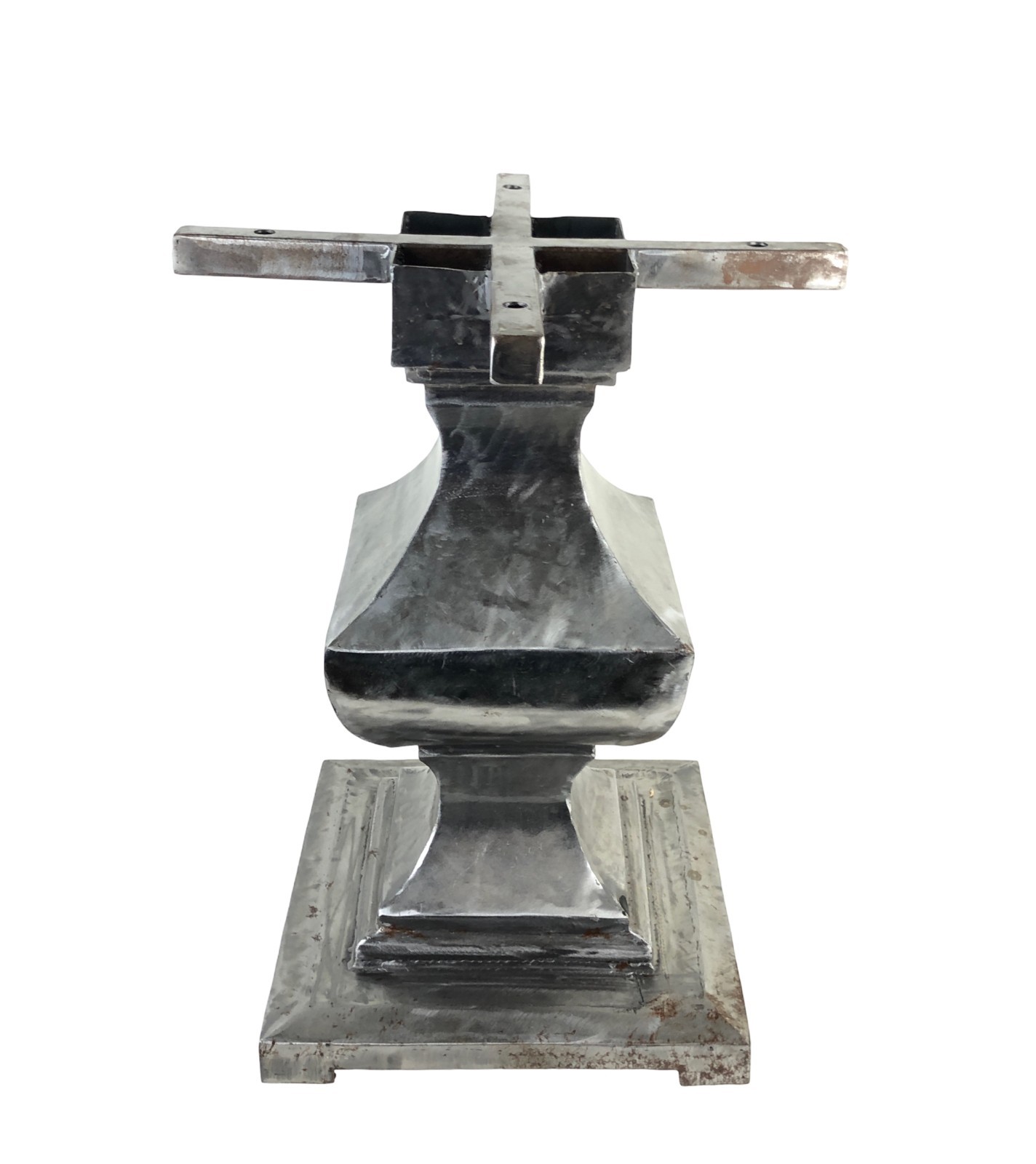 Metal Base Marble Top Pedestal Table Simple NO Top 20 x 20 x 20″