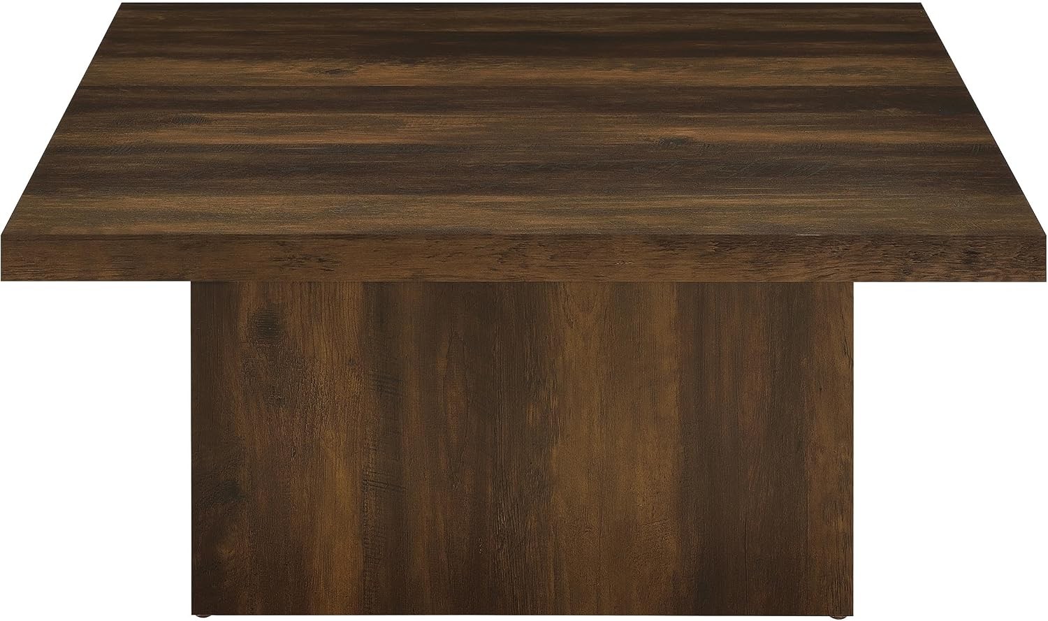 Coaster Home Furnishings Devar Wood Square Coffee Table W/ Pedestal Base