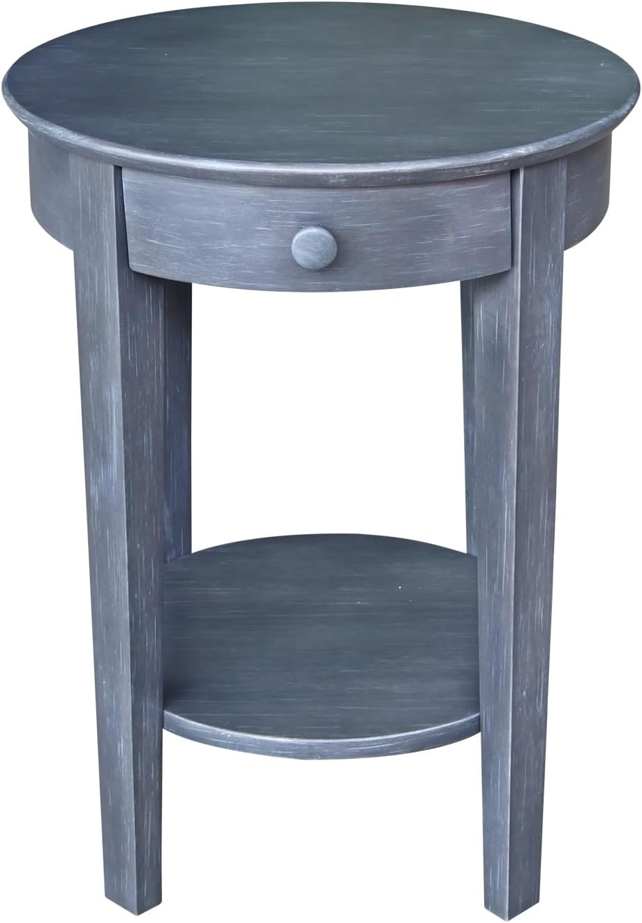 Heather Grey Accent Table with Drawer – Stylish & Sturdy for Any Room