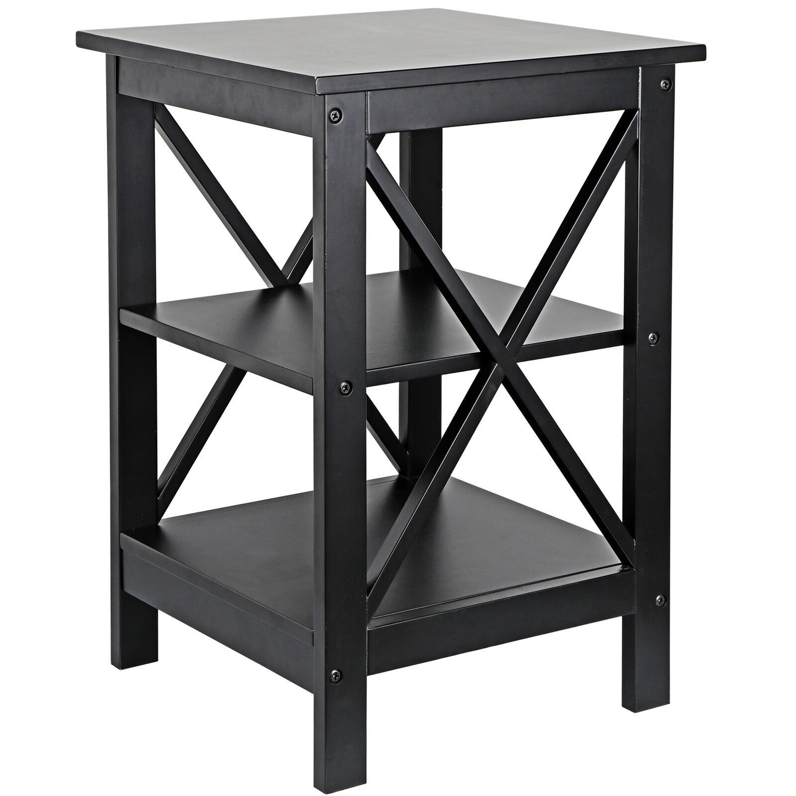 2PCS 3 Tier End Table Beside Sofa Table Saving Space for Bedroom Living Room