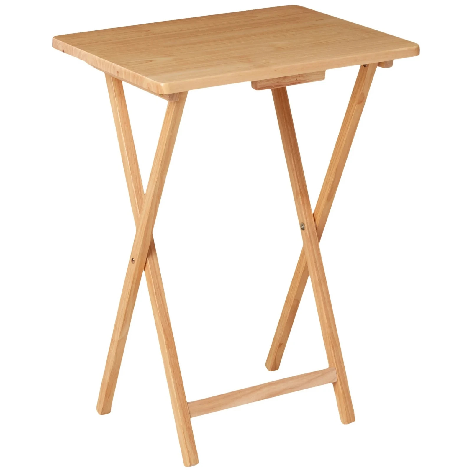 Folding TV Tray Table, Natural, 19″ x 14.5″ x 26″
