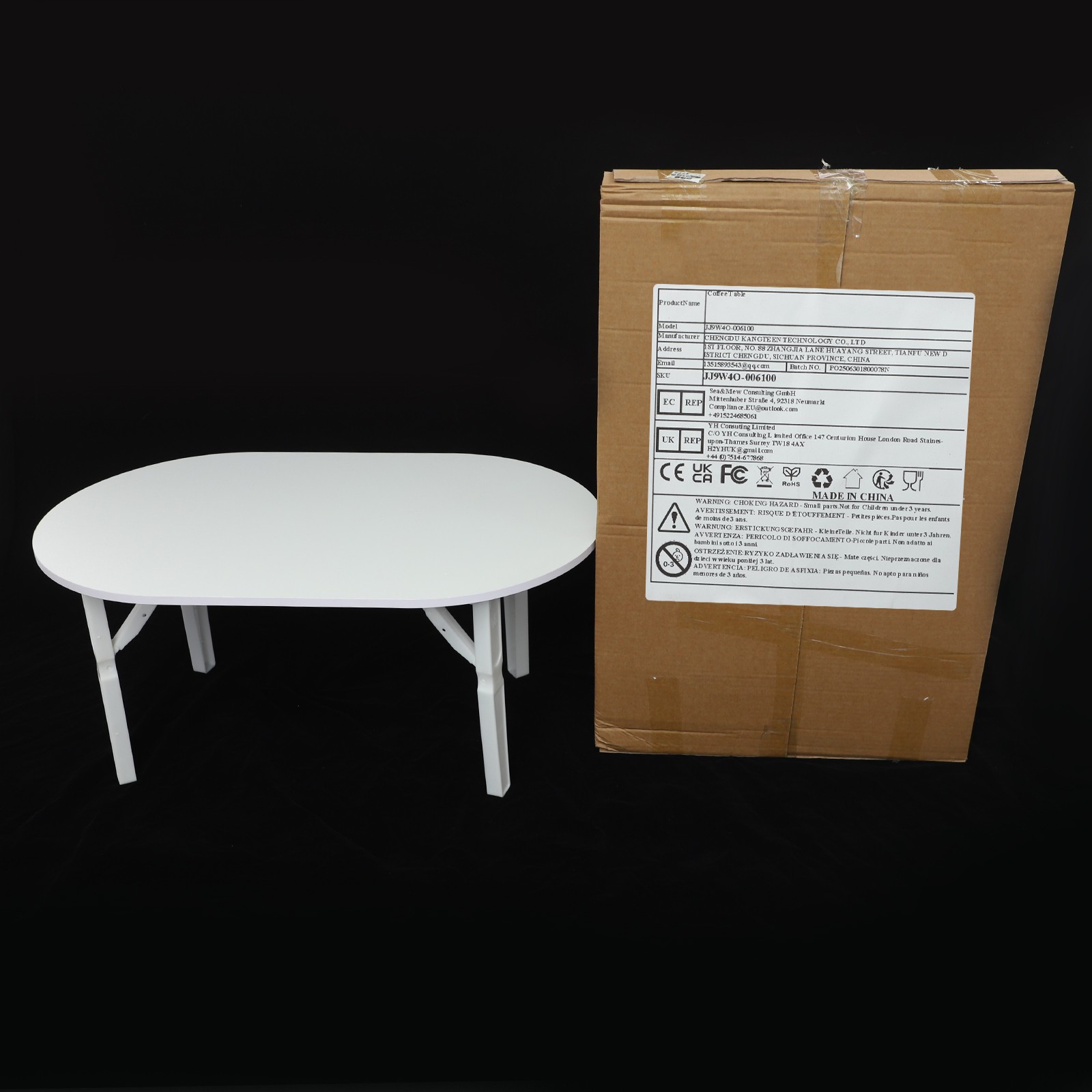Portable Folding Coffee Table Foldable Small Coffee Table for Living Room