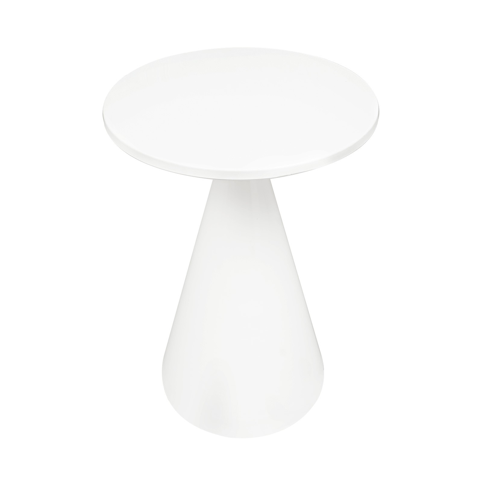 Living Room End Table White Modern Round Metal Coffee Table Home Decor Table
