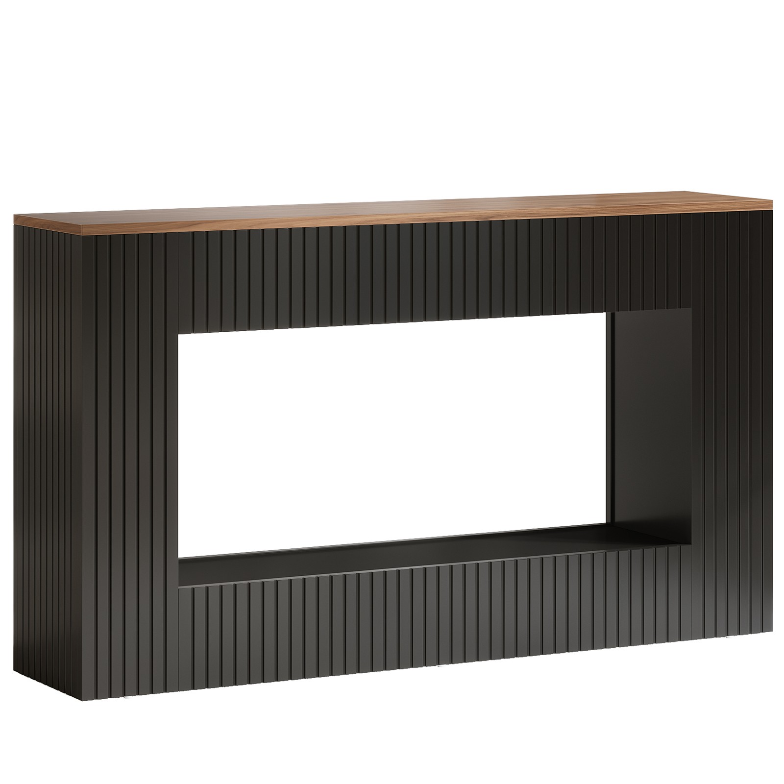 Tribesigns Long Console Table, 55” Narrow Wood Entryway Sofa Table with Storage