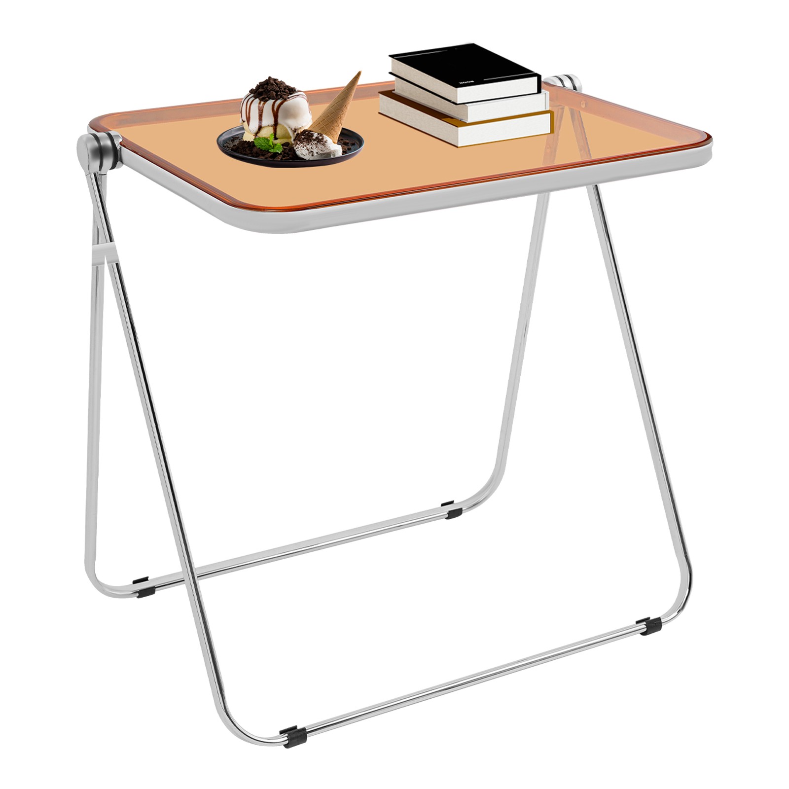Indoor Folding Side Table Modern Small Computer Storage Desk For Home Office