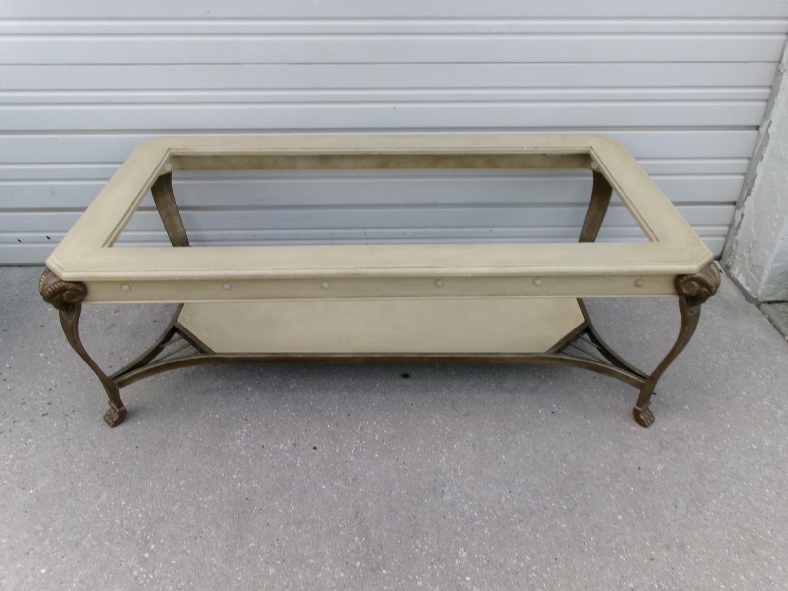 Ram Head Coffee Table Neoclassical Art Deco Nouveau Ibex Hoof Gothic Baroque