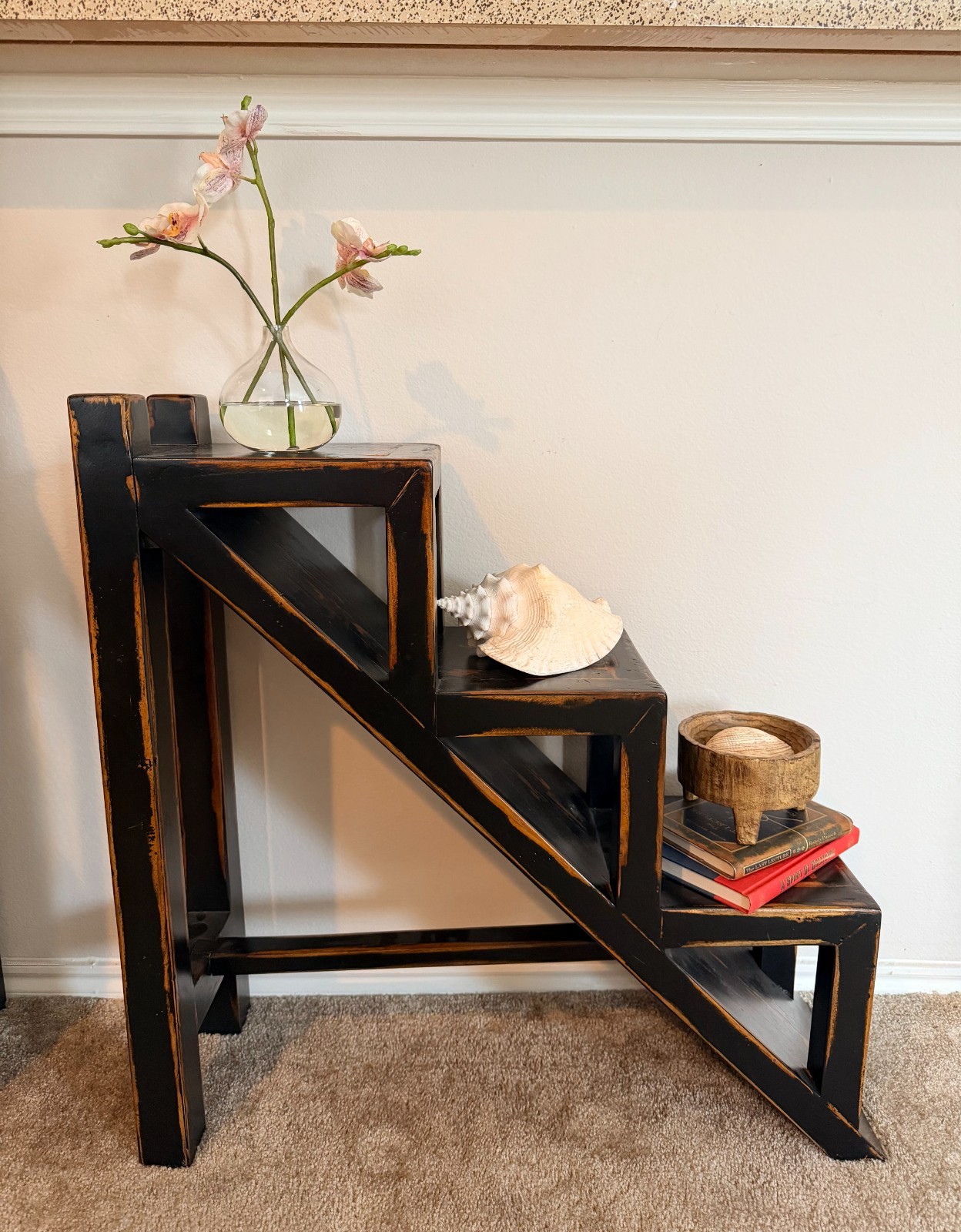 Uttermost Asher Black Accent Table Home Decor Planter Organizer Display