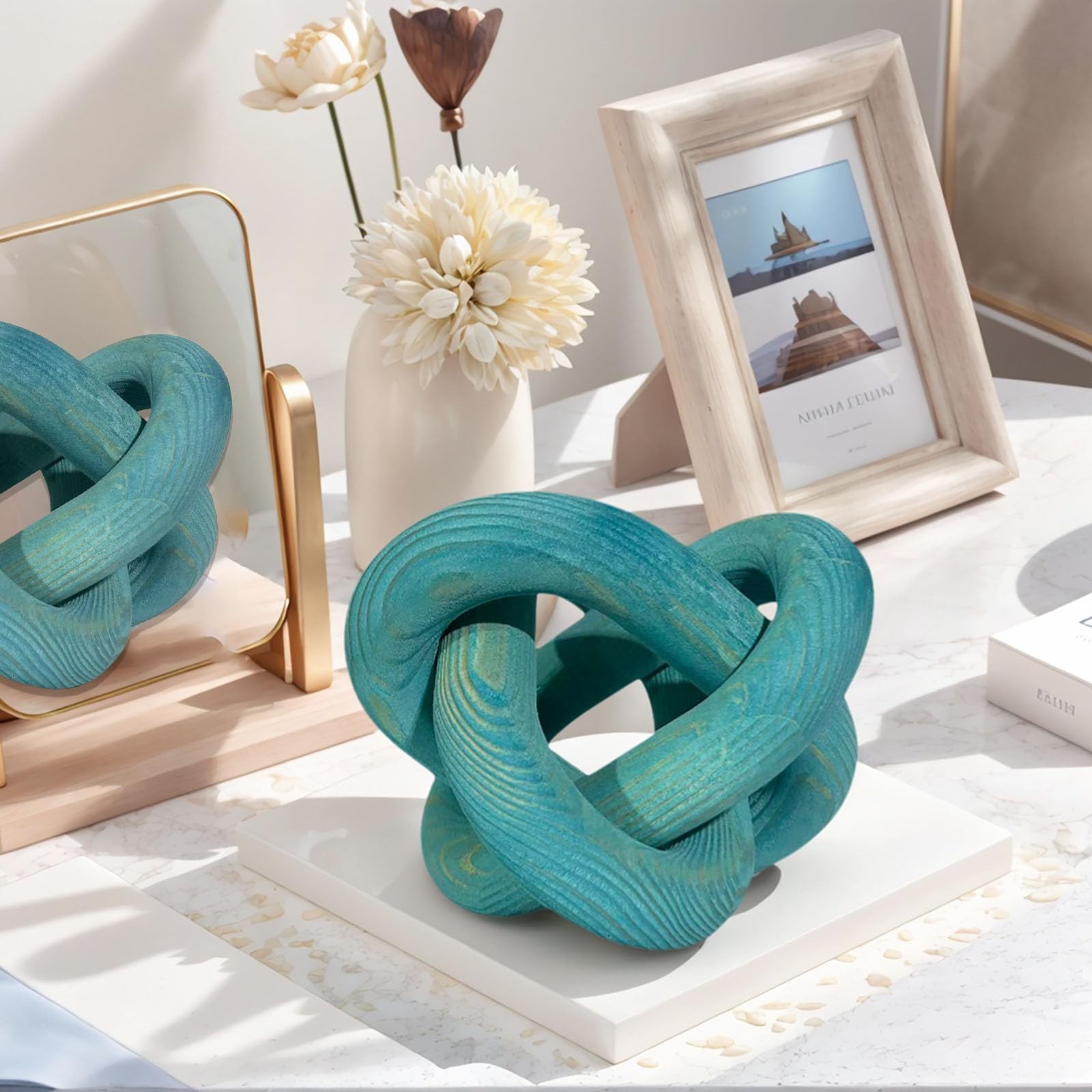 Wood Knot Decor -Coffee Table Decor Shelf Decor Table Books Hand Carved Home …