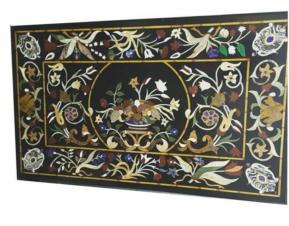 4’x2′ Marble Dining coffee Table Top inlay malachite center Table Center Table