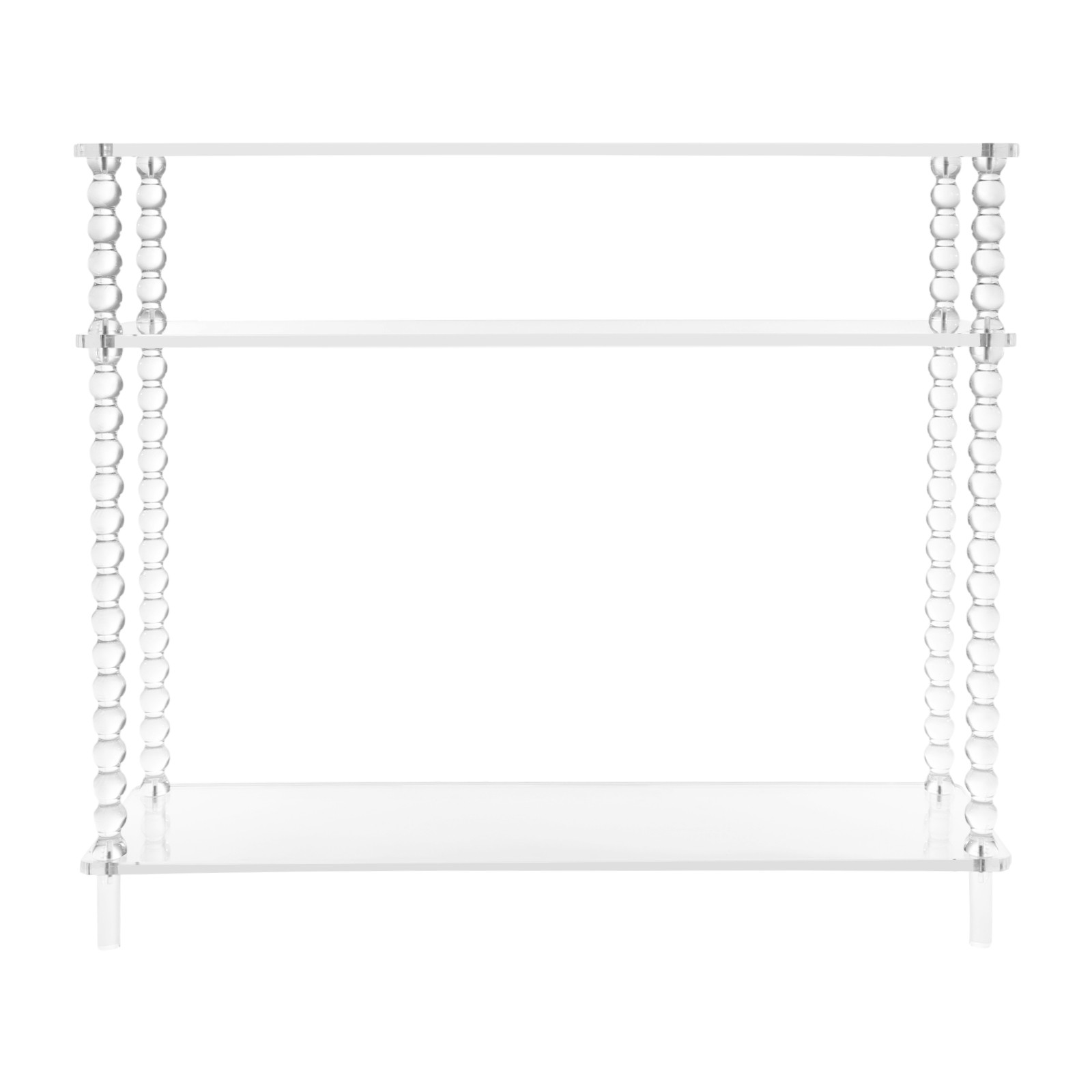 3 Tiers Entryway Table, Free Standing Acrylic Console Table, Modern Sofa Table