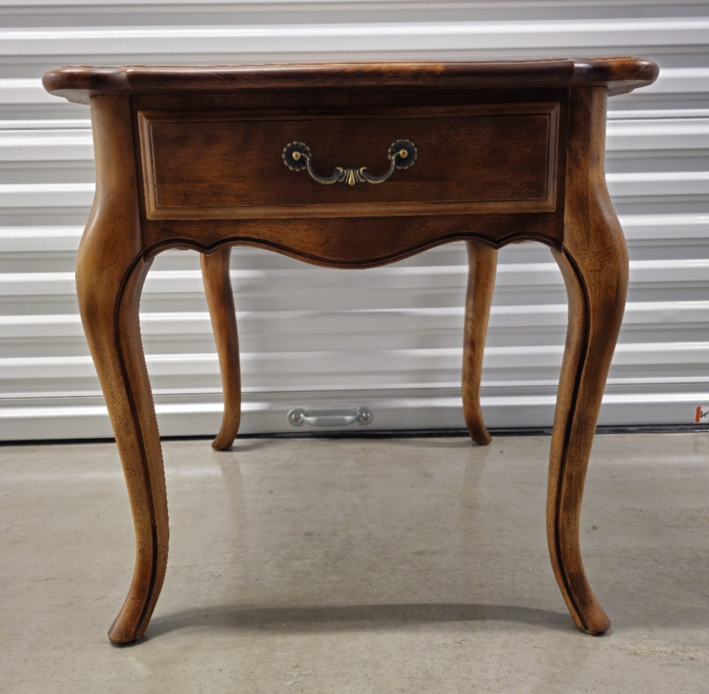 Ethan Allen Country French Lamp Table, Item #26-8303 in #236 Fruitwood Finish B