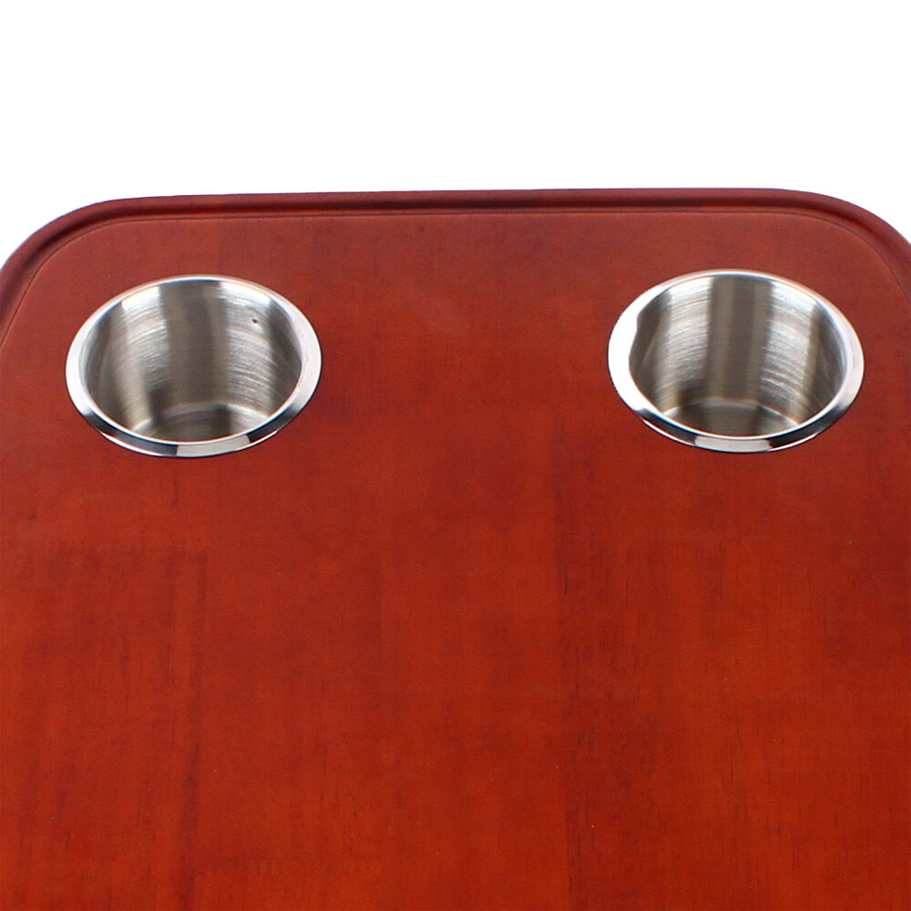 elm Table Top for RV Marine Boat w/ 4 Cup Holders elm Table Top Removable New