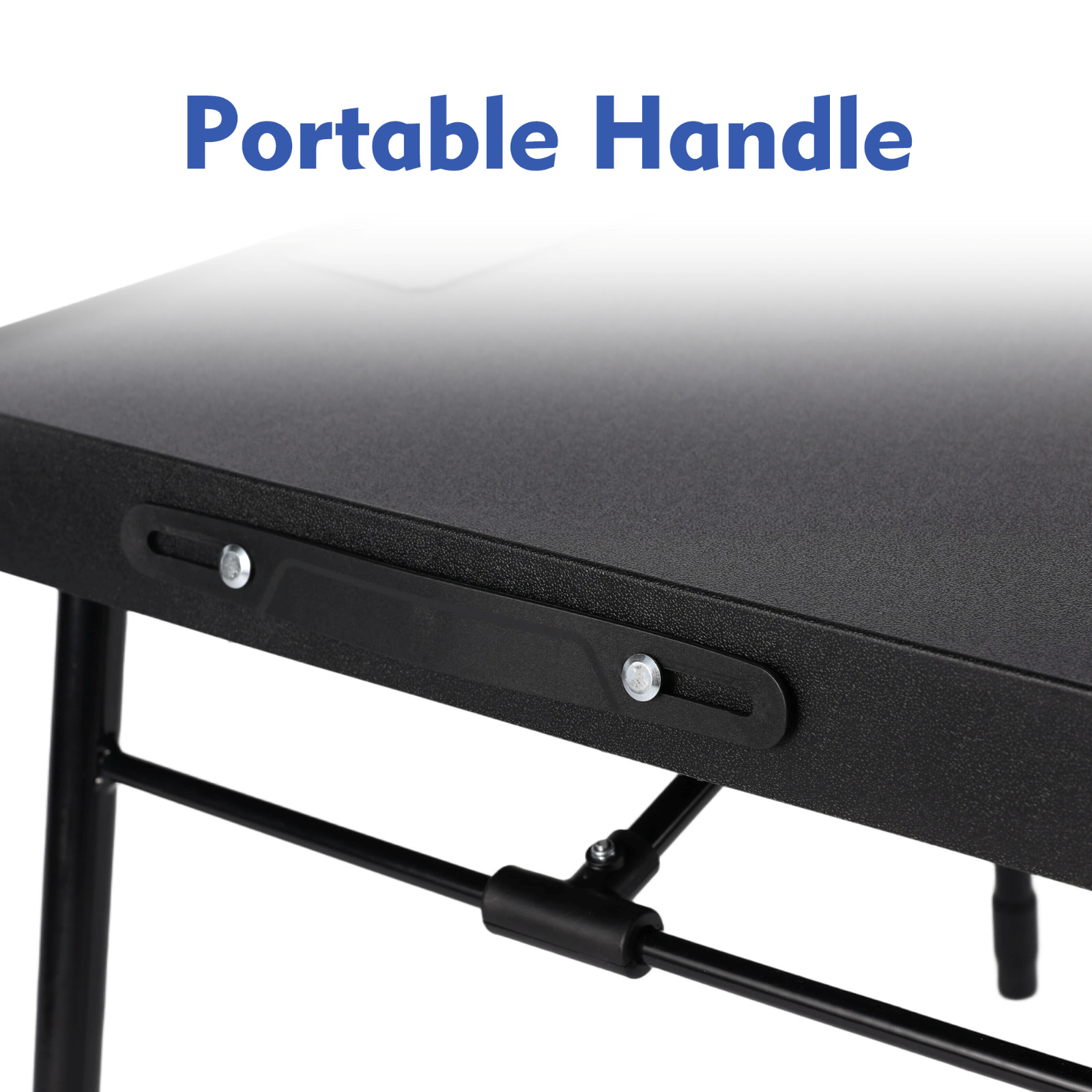 Mainstays 26″ Adjustable Height Personal Folding Table with Cupholder and Tablet