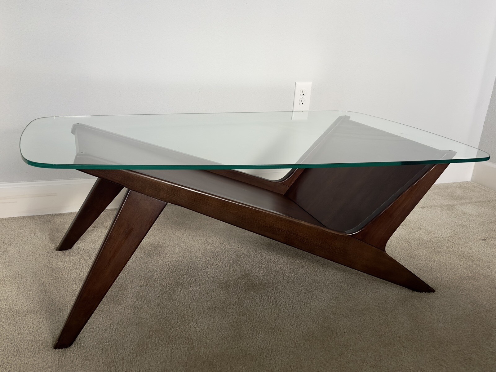 West Elm Marcio Display Coffee Table – Dark Walnut, Modern Design