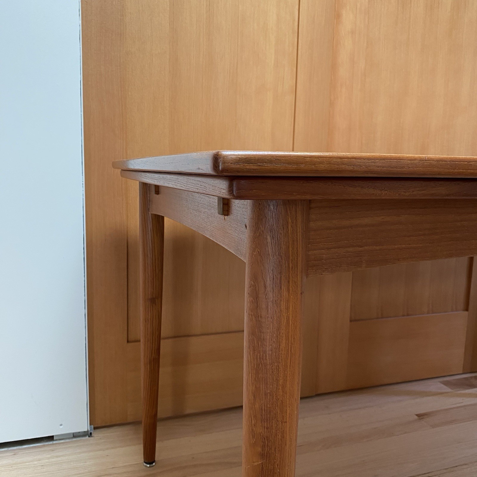 Mid Century Danish Teak Expendable Dining Table Skovmand & Andersen 92″ Extended