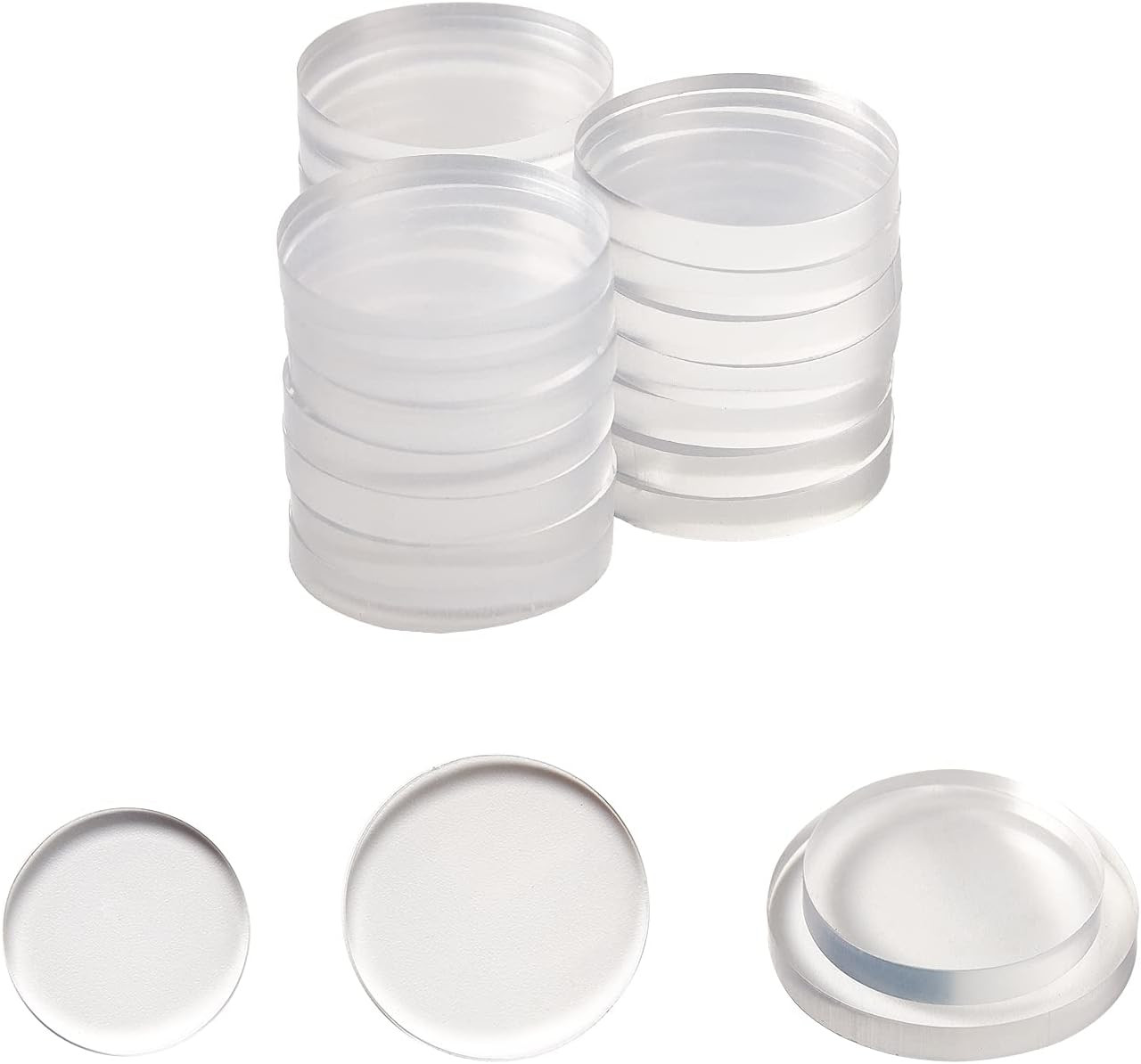 40Pcs 3Mm Thickness Clear Glass Table Top Bumper Non-Adhesive, Glass Table Top S