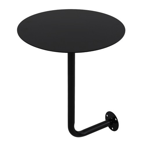 Black Coffee Table Wall-mounted Bar Table Modern Pub Table for Home/Commercial