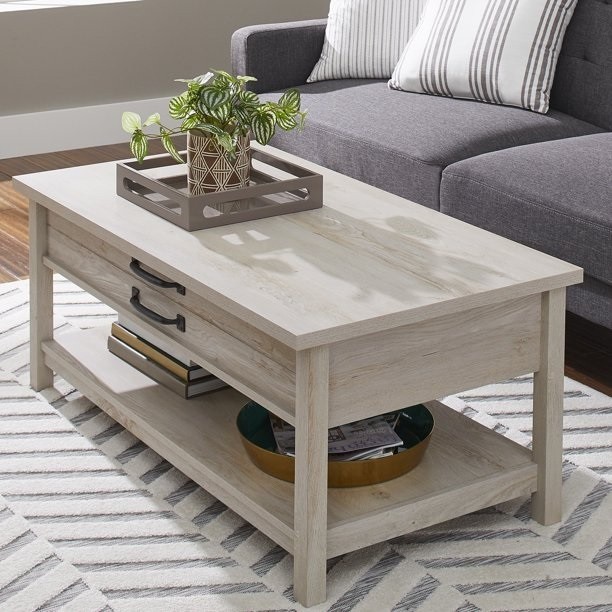 Better Homes & Gardens 427463 Modern Farmhouse Lift Top Coffee Table, Rustic