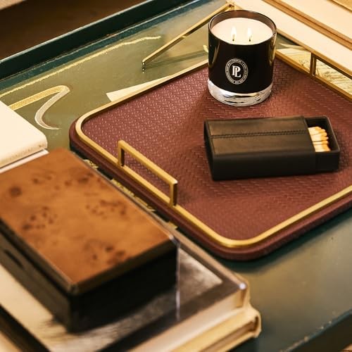 Preston Lane Mayfair Handmade Leather Matchstriker – Decorative Matchbox Ink
