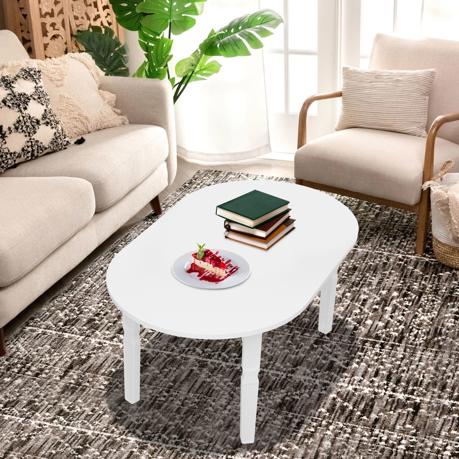 Portable Folding Coffee Table Foldable Small Coffee Table for Living Room