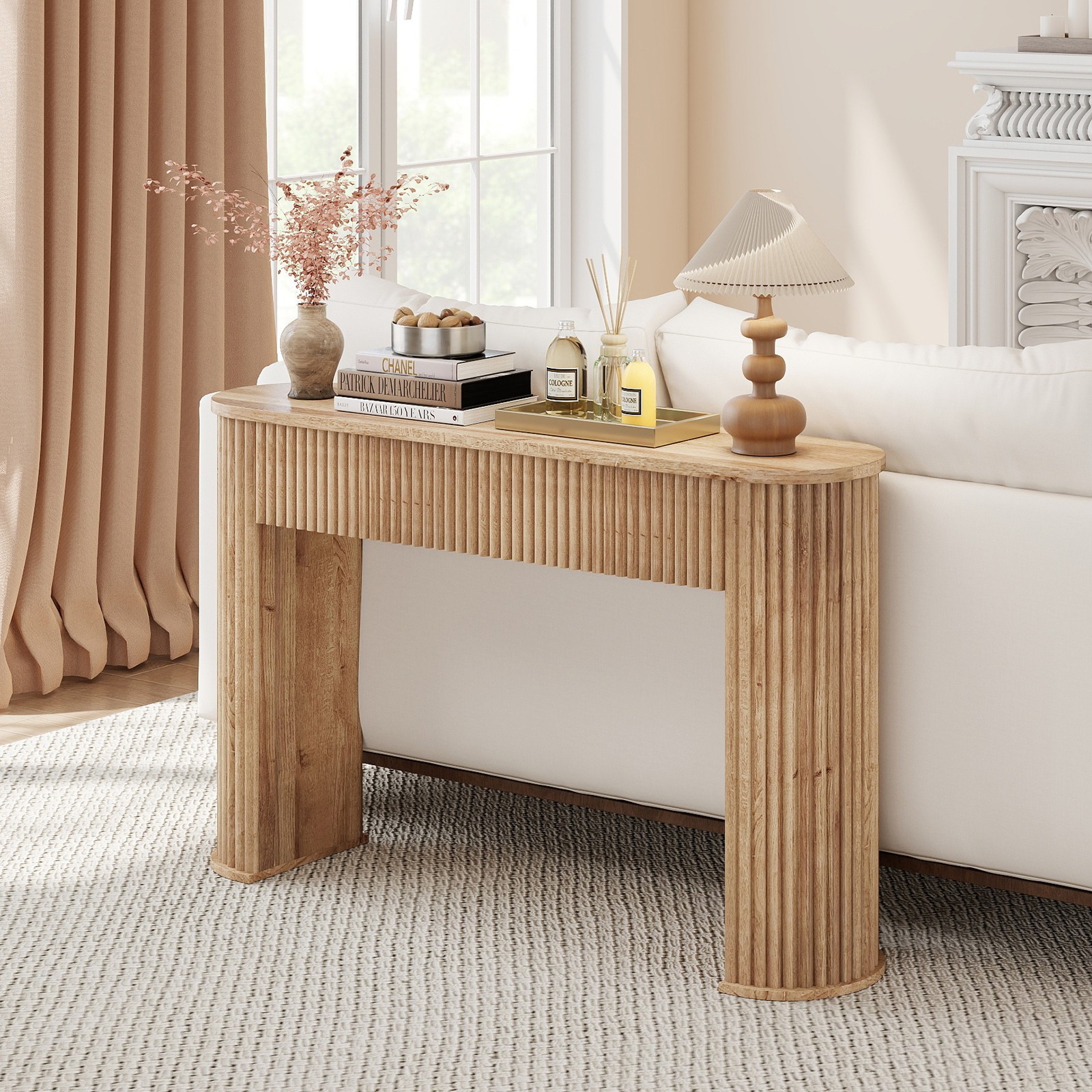Console Table for Entryway, 47 Inch Farmhouse Sofa Table for Living Room