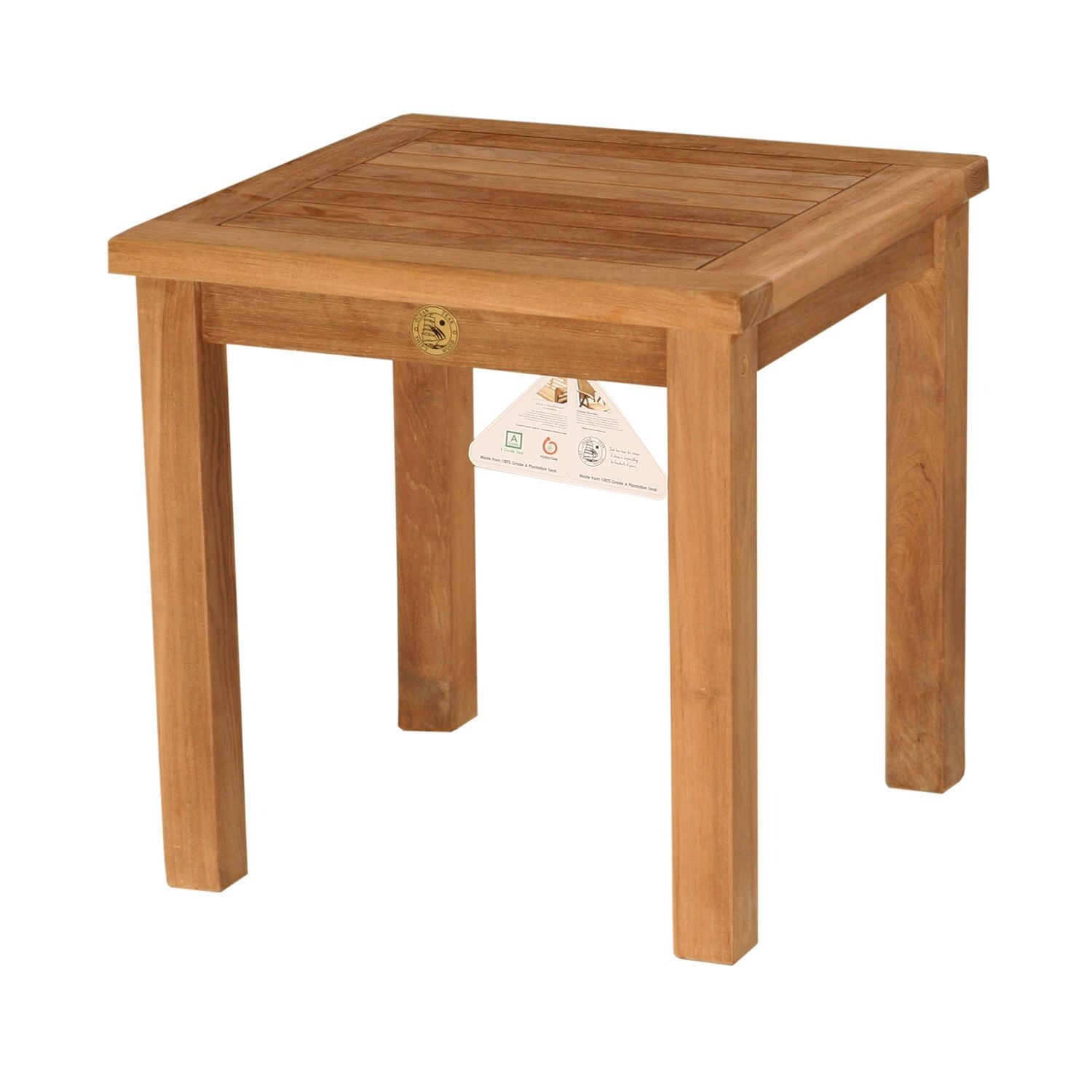 Teak Wood Side Table 20 X 20 X 19 Grade A Use in multiples -SHIPPING INCLUDED