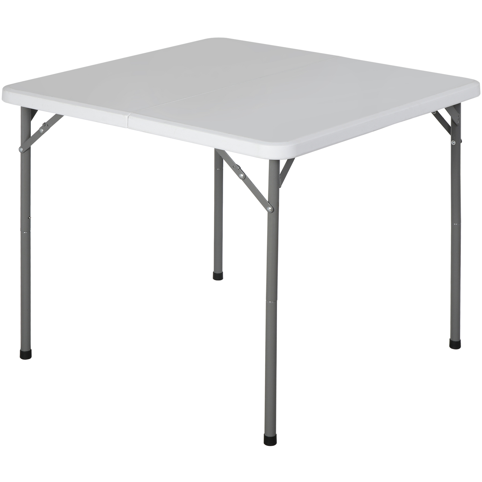3 Foot Square Folding Card Table Indoor Outdoor Plastic Table w/Carrying Handle