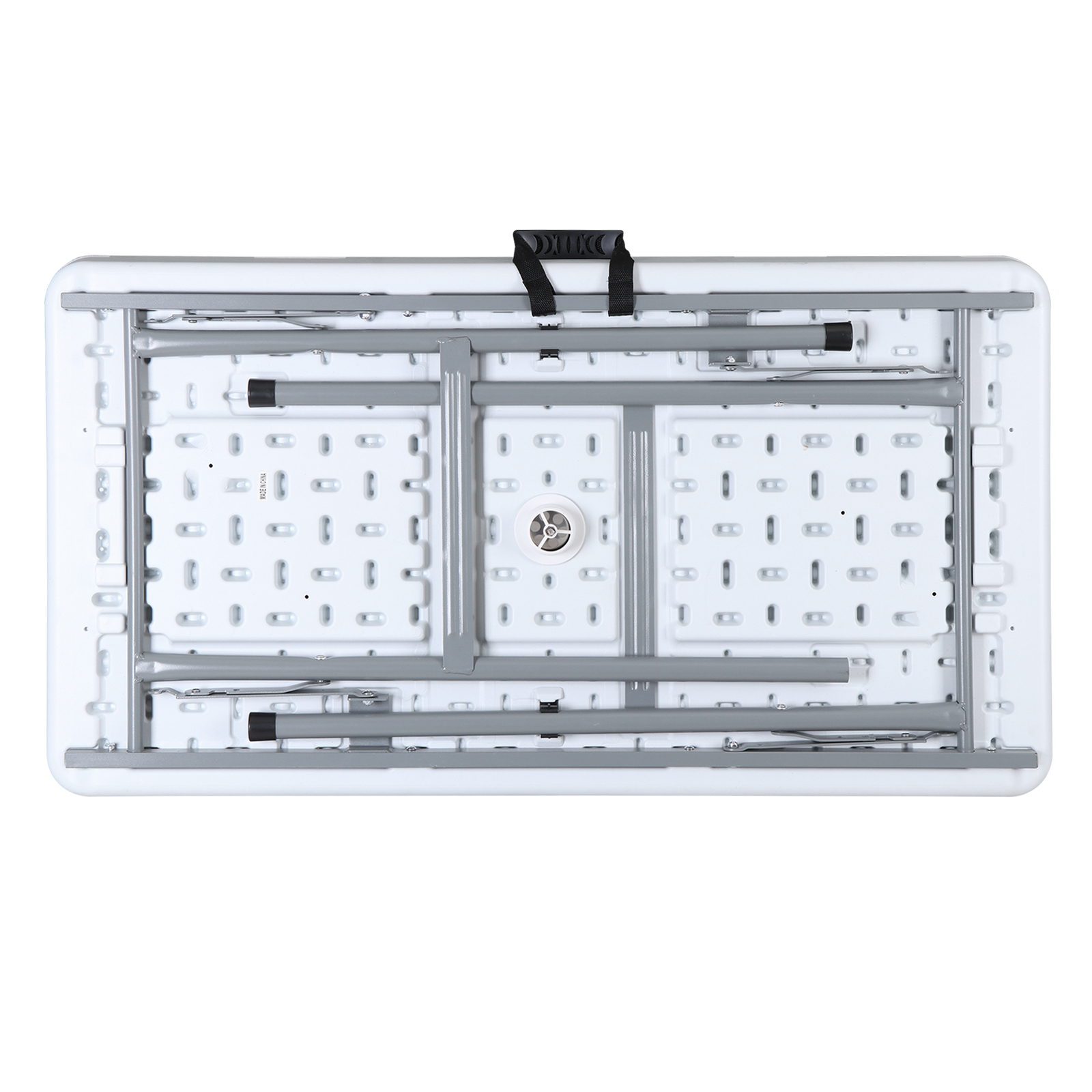 Ice Cooler Table Foldable Outdoor Party Camping Table with Detachable Skirt