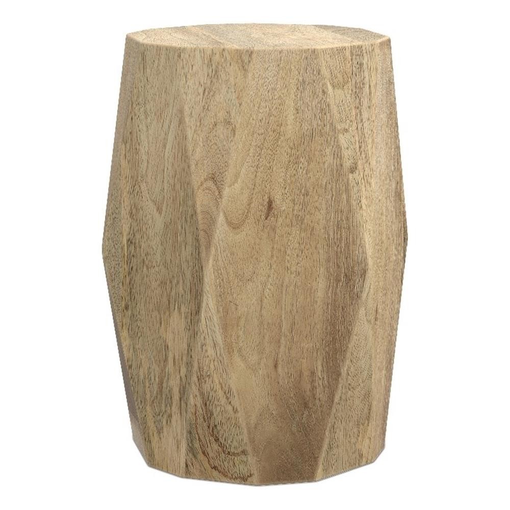 Judson 15 inch Wide Solid Mango Contemporary End Table in Natural & Assembled