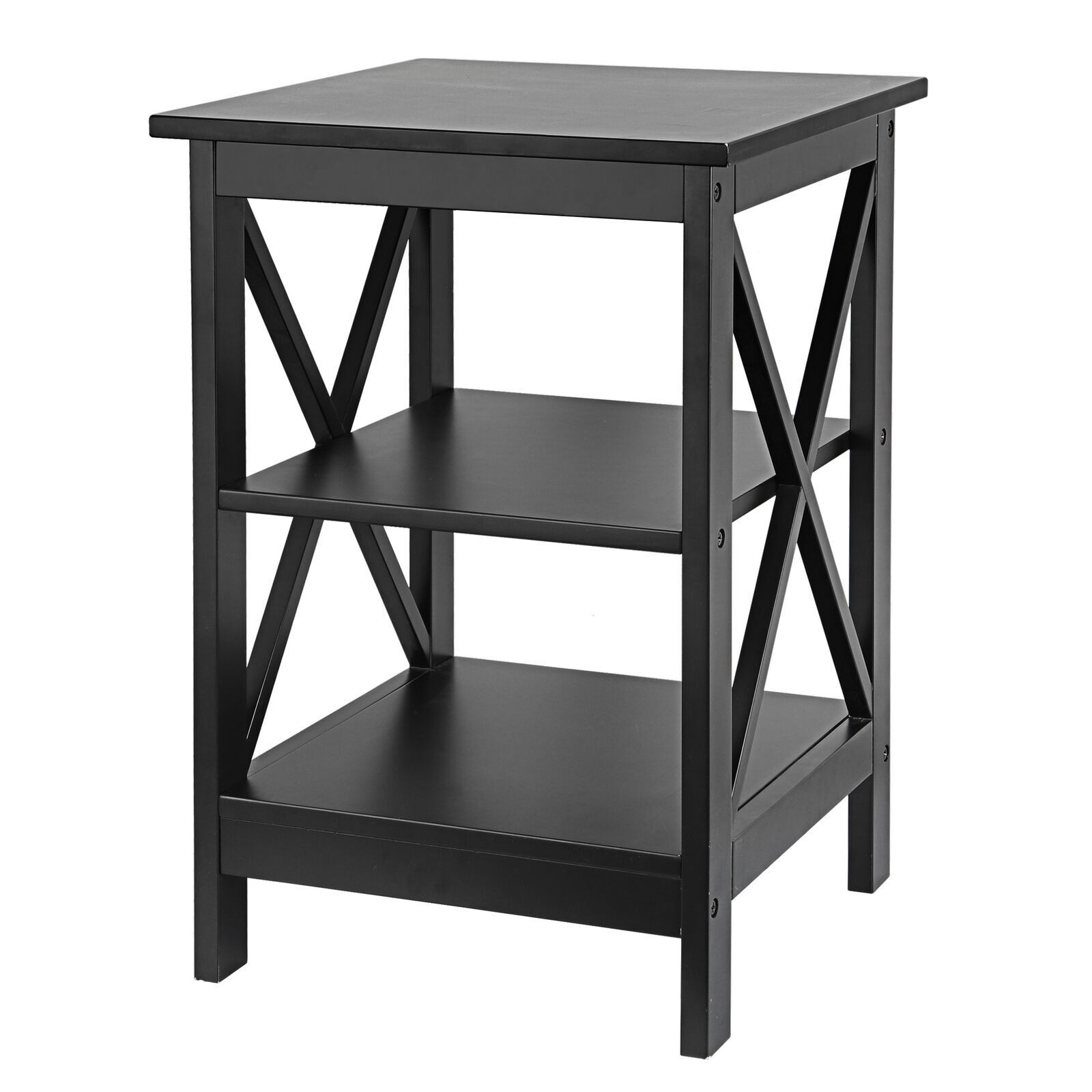 2PCS 3 Tier End Table Beside Sofa Table Saving Space for Bedroom Living Room
