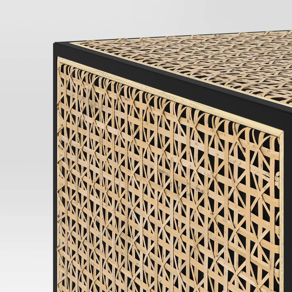 Nesting Accent Table Black/Natural (KD) – Threshold