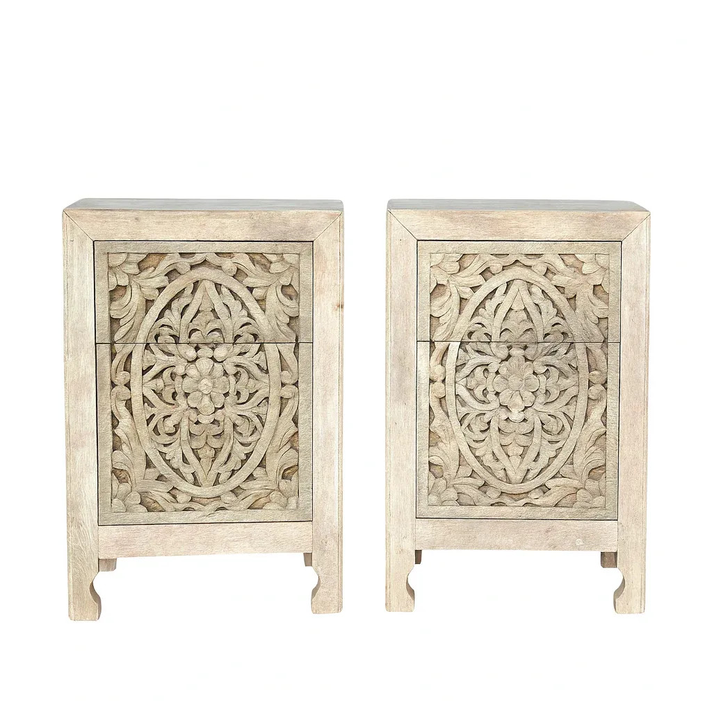 Handcrafted Wooden Furniture Solid Wood Hand Painted Rustic Artisan Piece