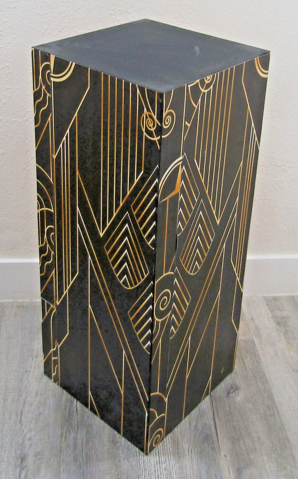 Art Deco Design Wood Pedestal or Plant Stand 36″ Tall