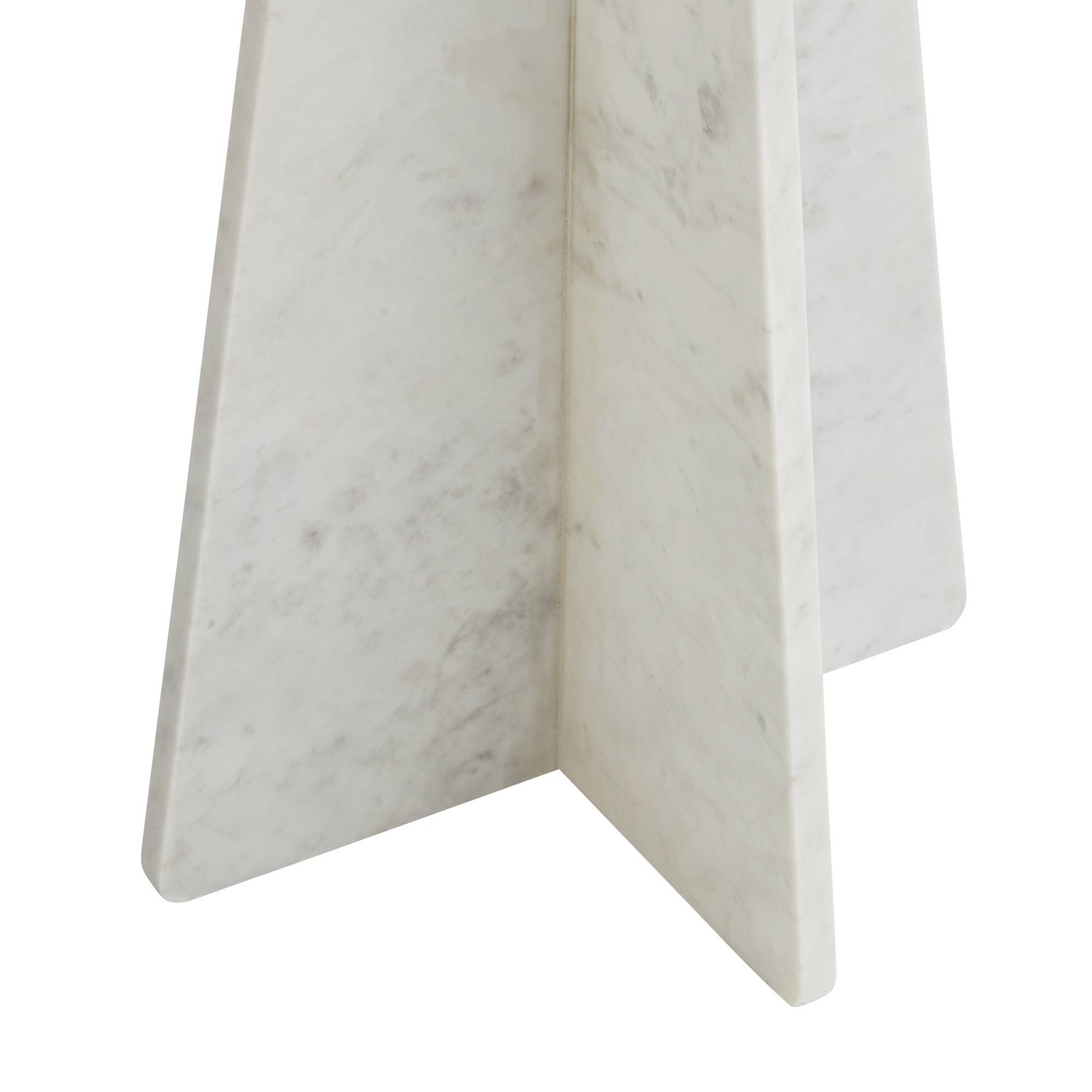 Possini Euro Dulce 22″ High White Marble Side Table