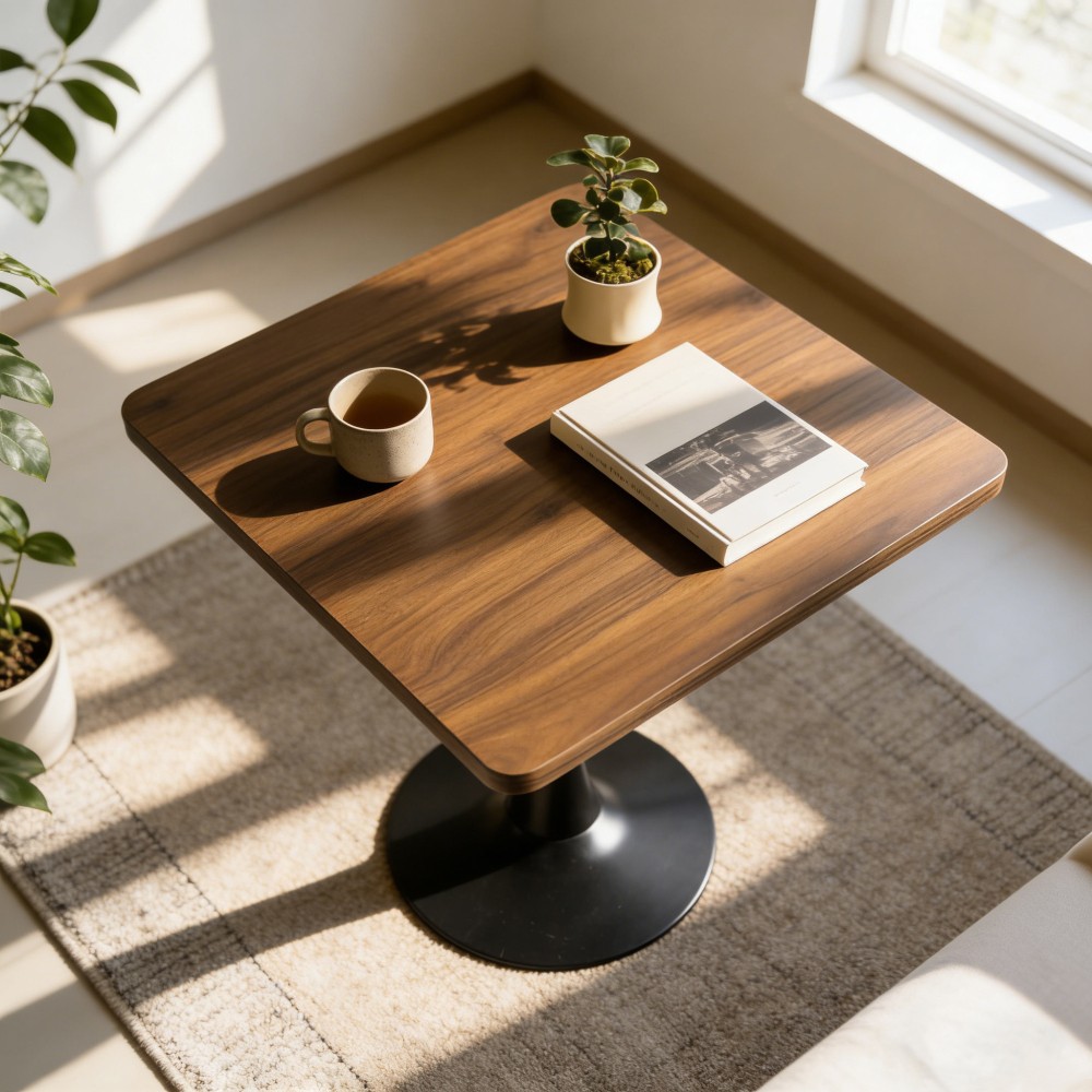 Cafe Table Dining Table 27″ Tulip Table Mid Century Modern Decor Square Tabletop