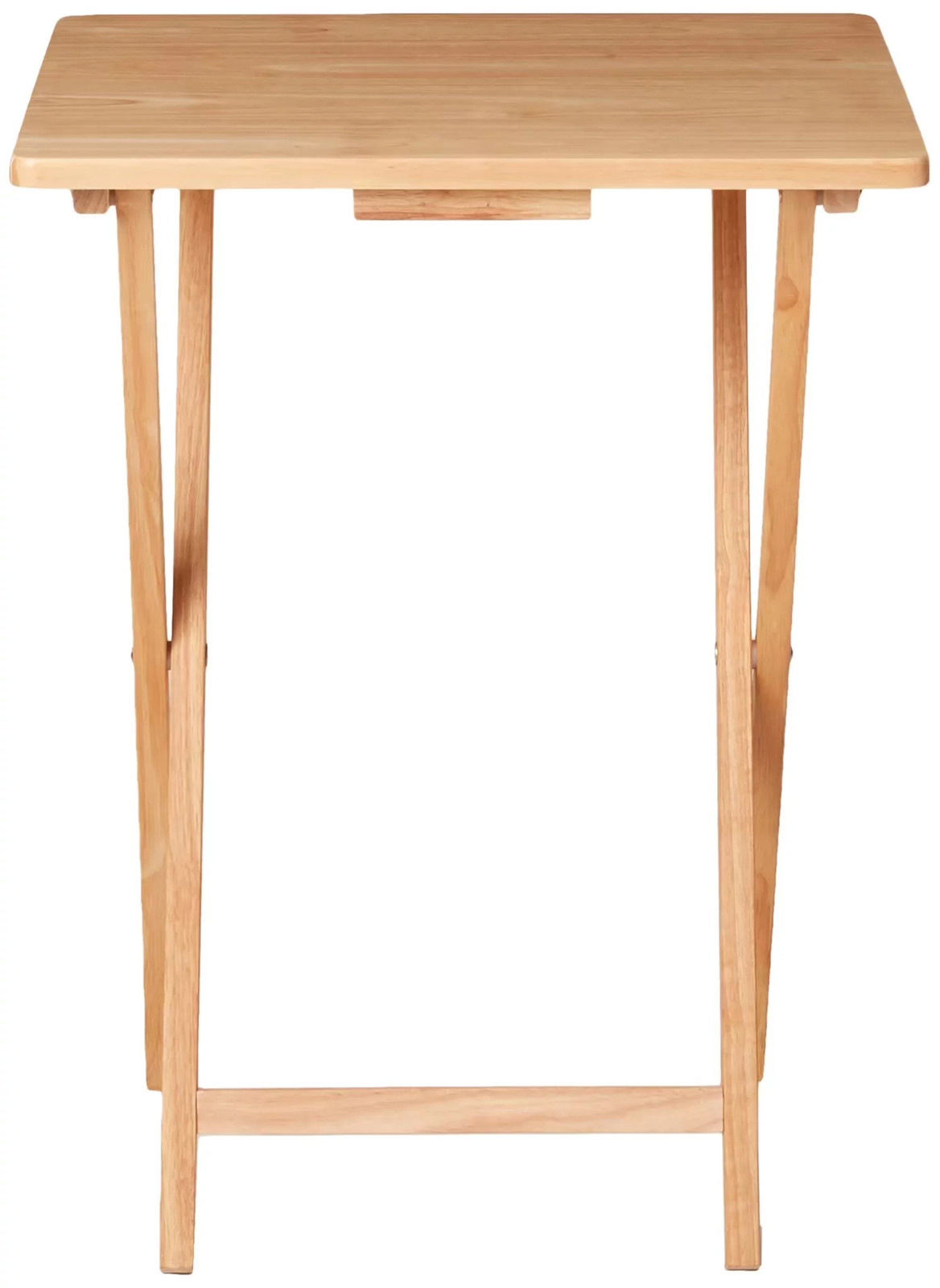 Rubberwood Folding TV Tray Table, Natural, 19″ X 14.5″ X 26″