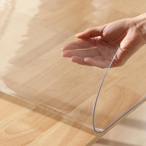24 x 48 Inch Clear 48″ x 24″ (Rectangular) New Clear Dining Table Protector