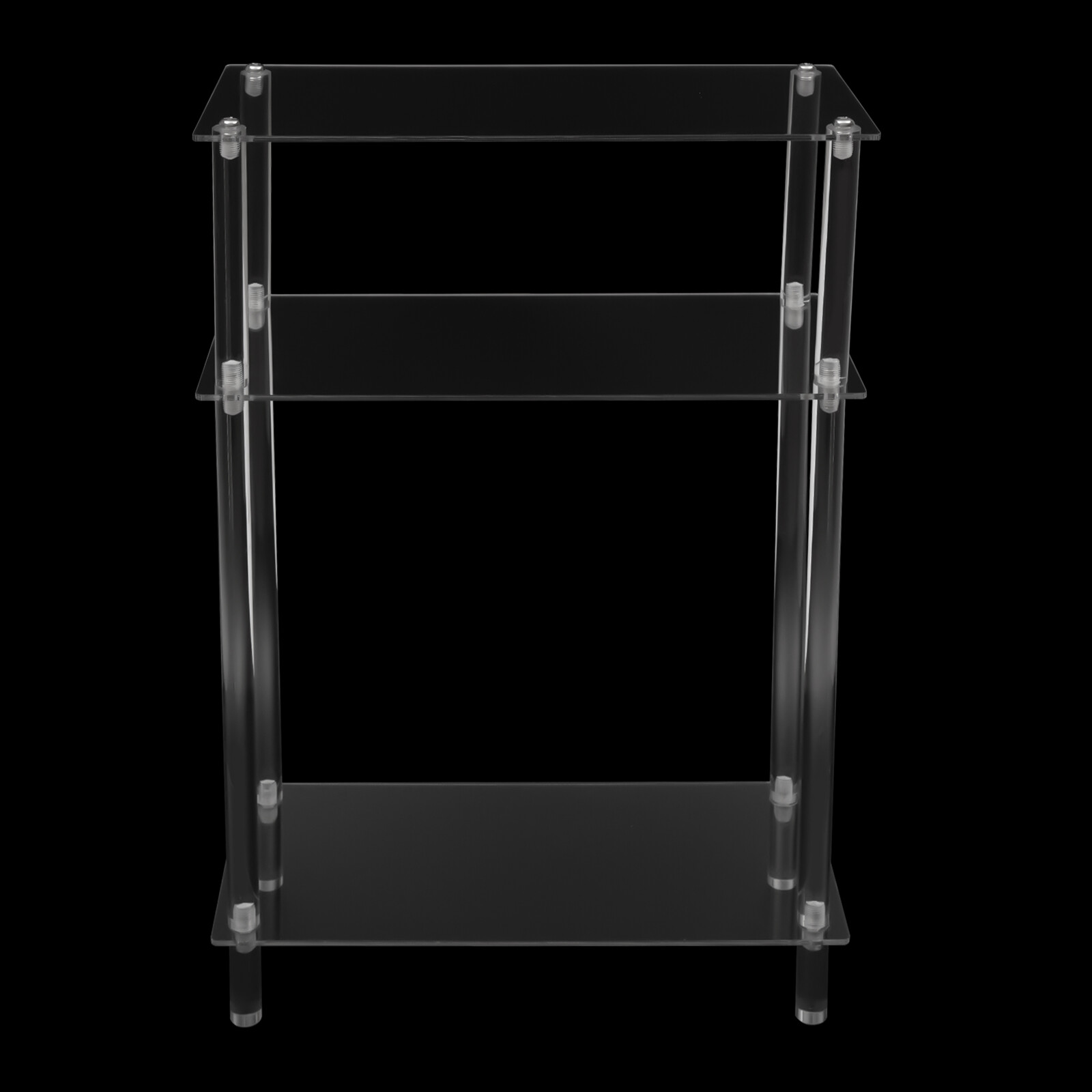 Acrylic Narrow Side Table，7″ Wide Skinny Nightstand/Bedside，Slim Small End Table