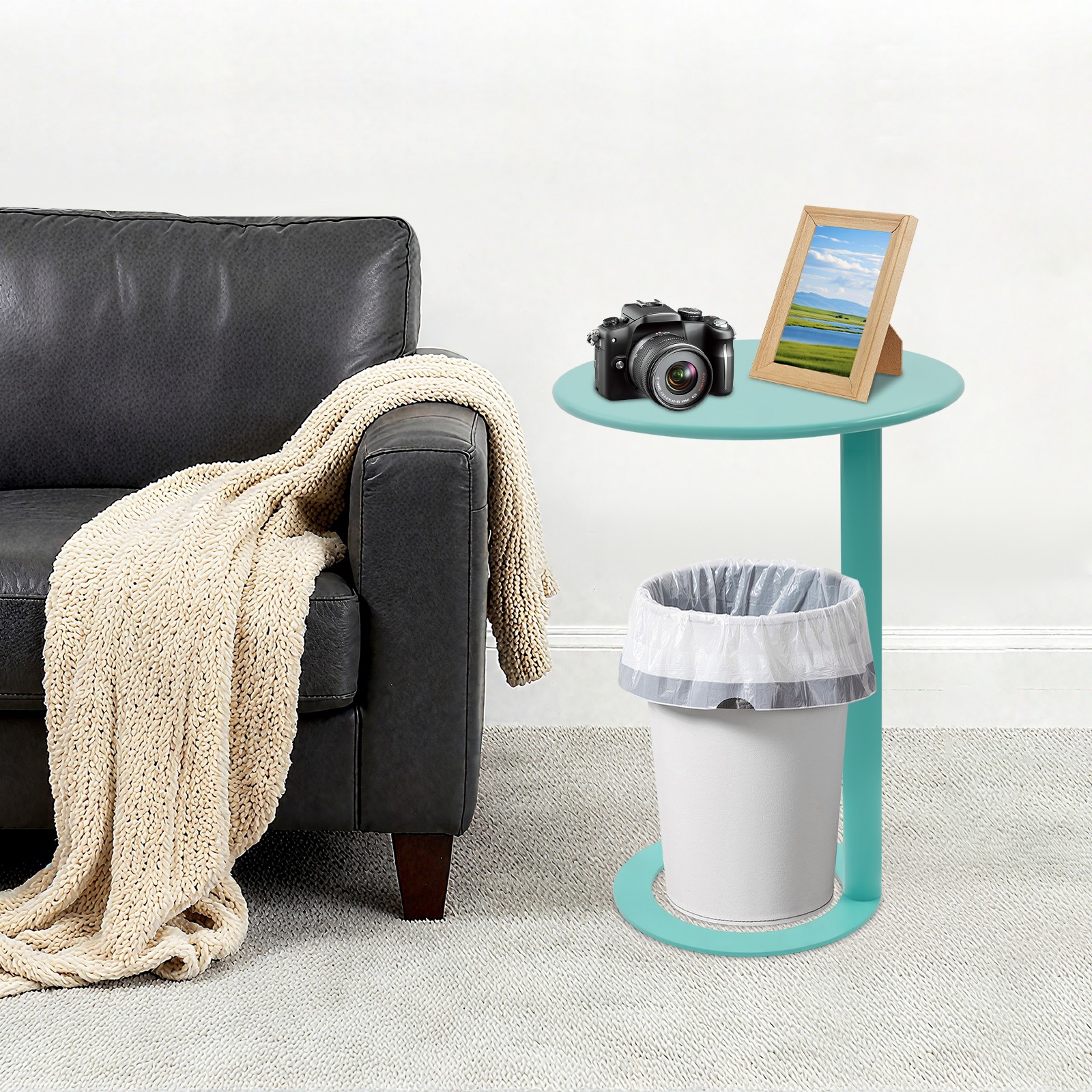 C-Shaped Round Side Table, C-Shaped Coffee Table, C-Shaped Side Table With O-Sha