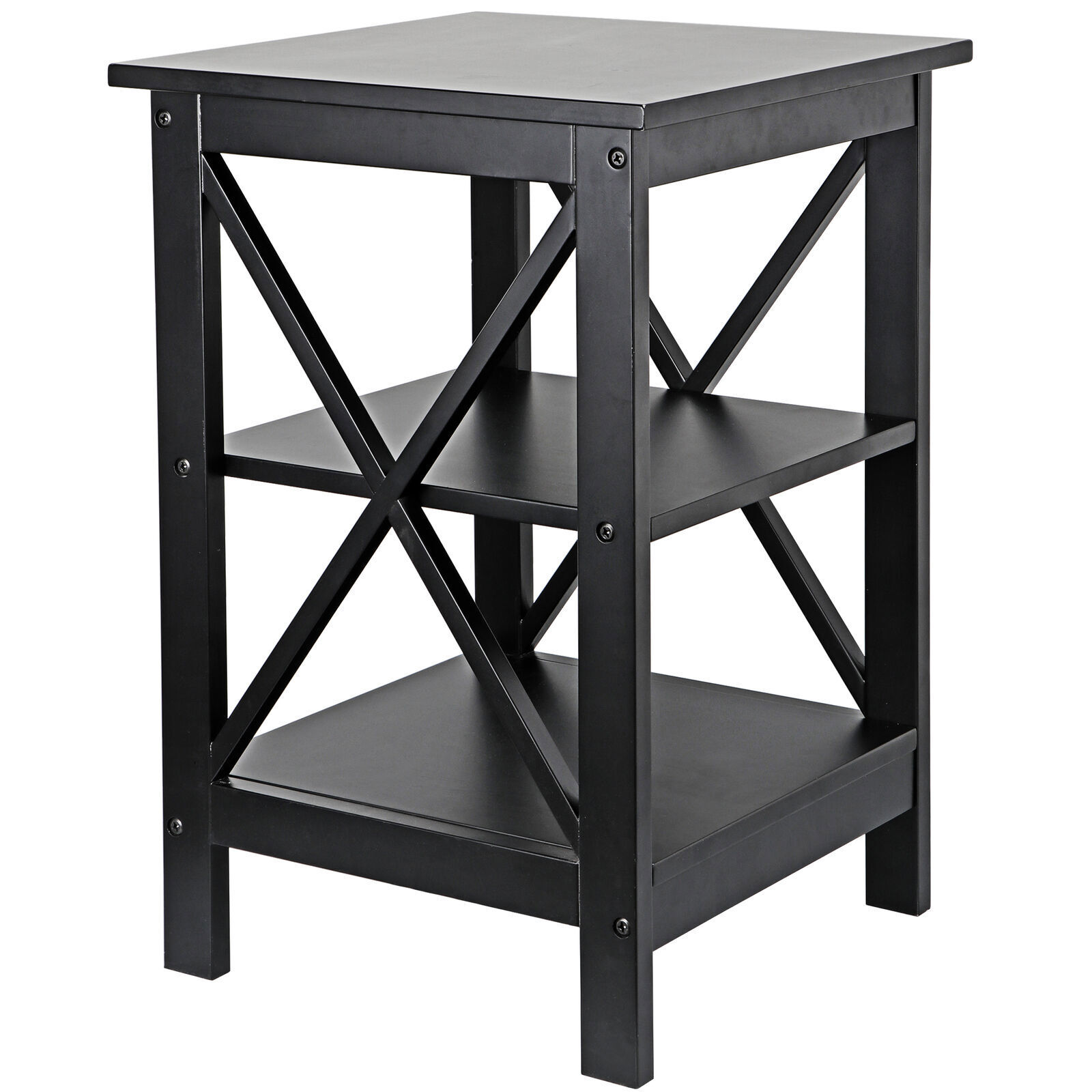 2PCS 3 Tier End Table Beside Sofa Table Saving Space for Bedroom Living Room