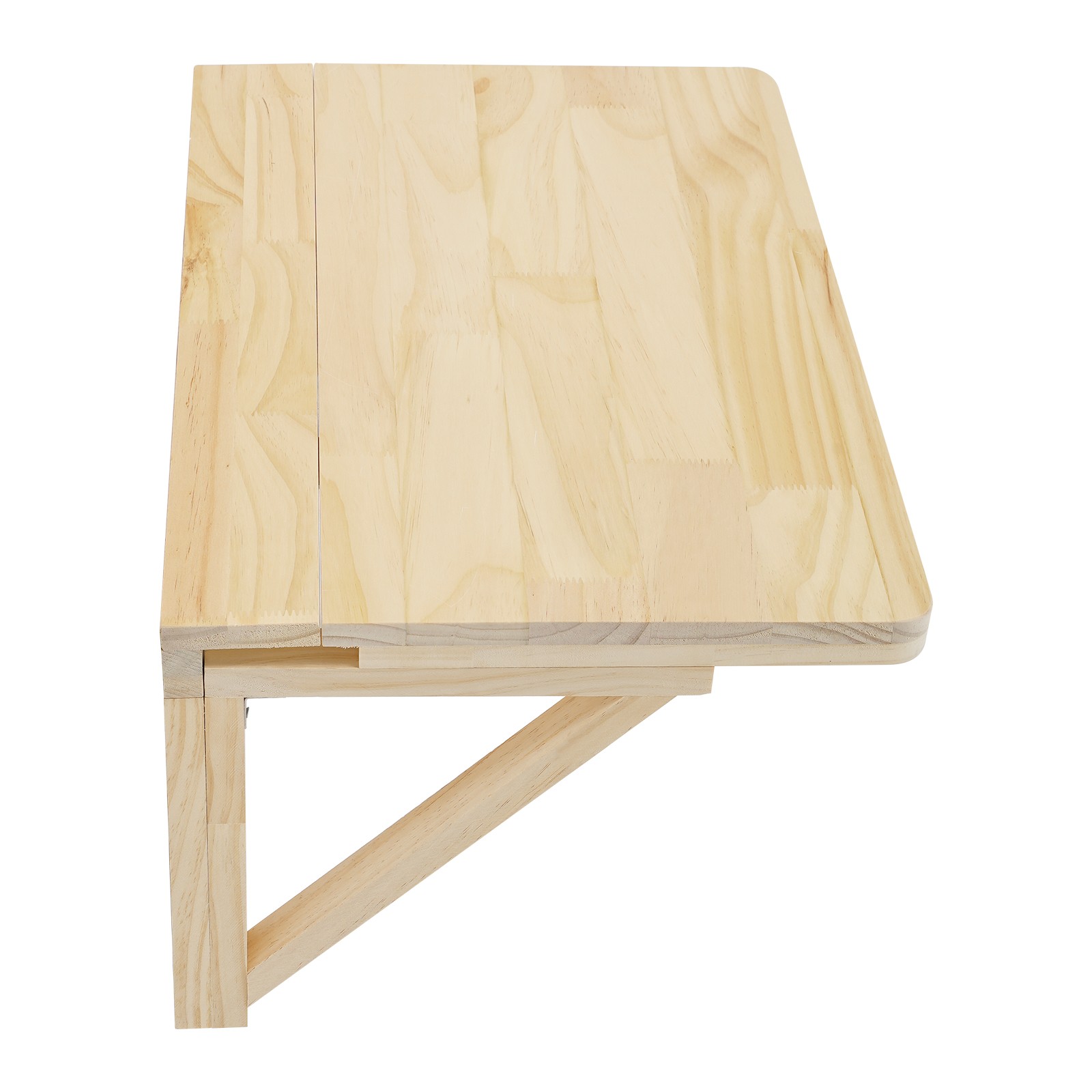 31.49*23.62*11.81in Wood Color Pine Wood Rustic Wall Mounted Folding Table