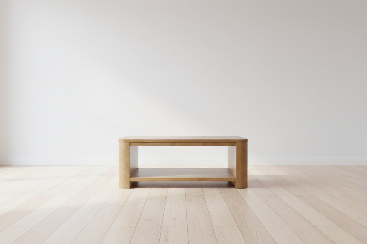 Bison Commerce Janzen Contemporary Modern 50″ Rolling Coffee Table FFE-1433