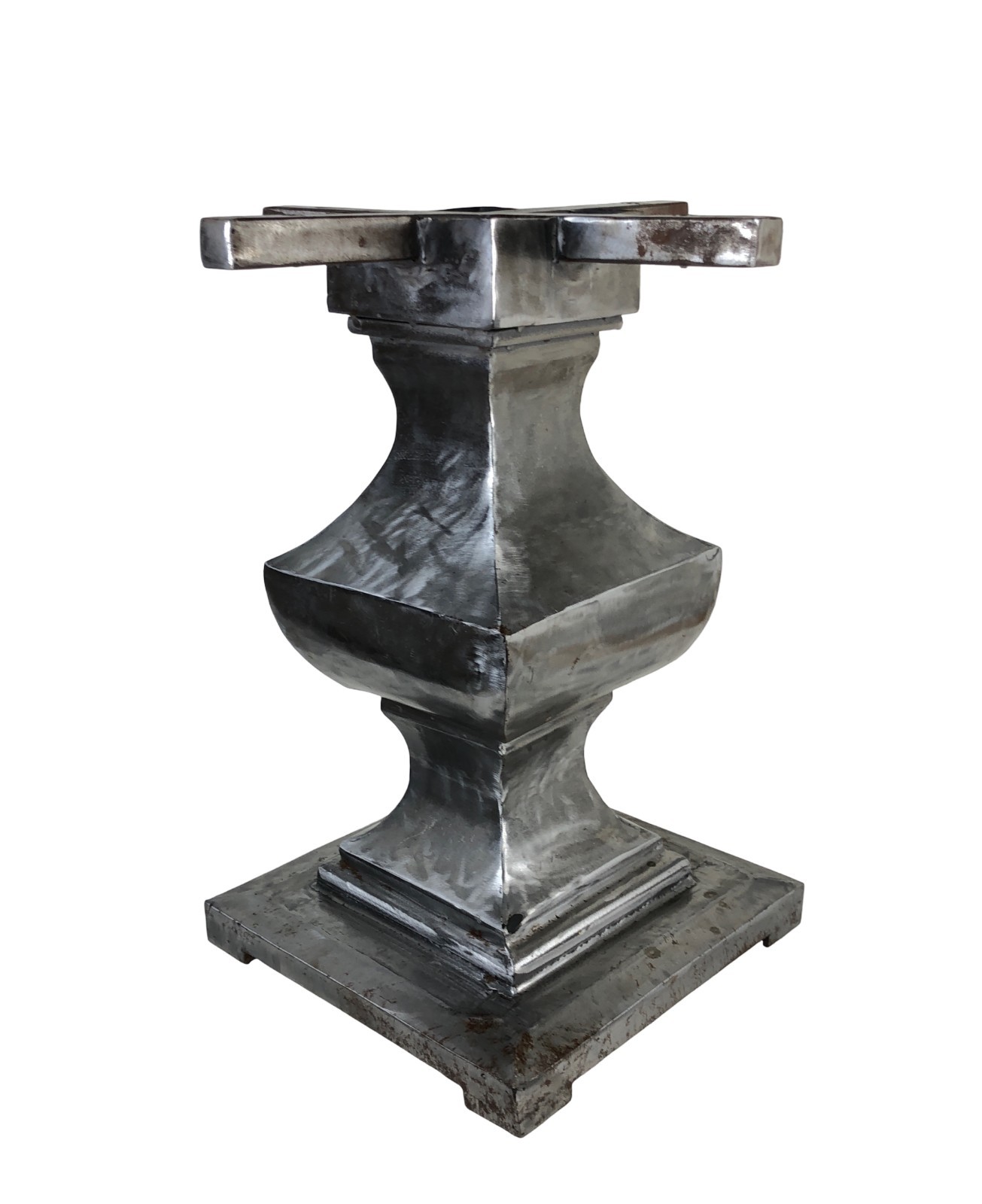 Metal Base Marble Top Pedestal Table Simple NO Top 20 x 20 x 20″