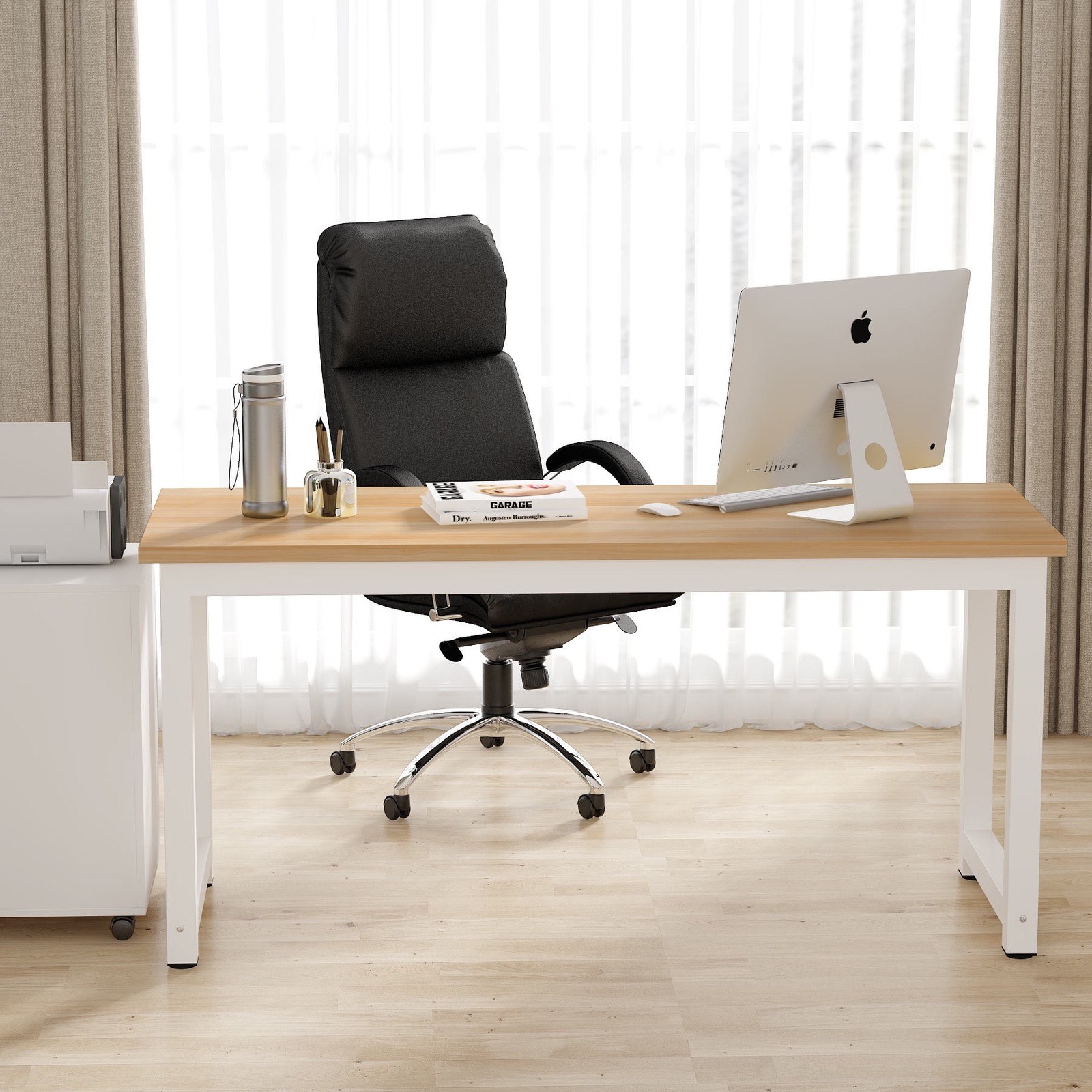 63″ Large Office Desk Computer Table Study Writing Desk Workstation for Home