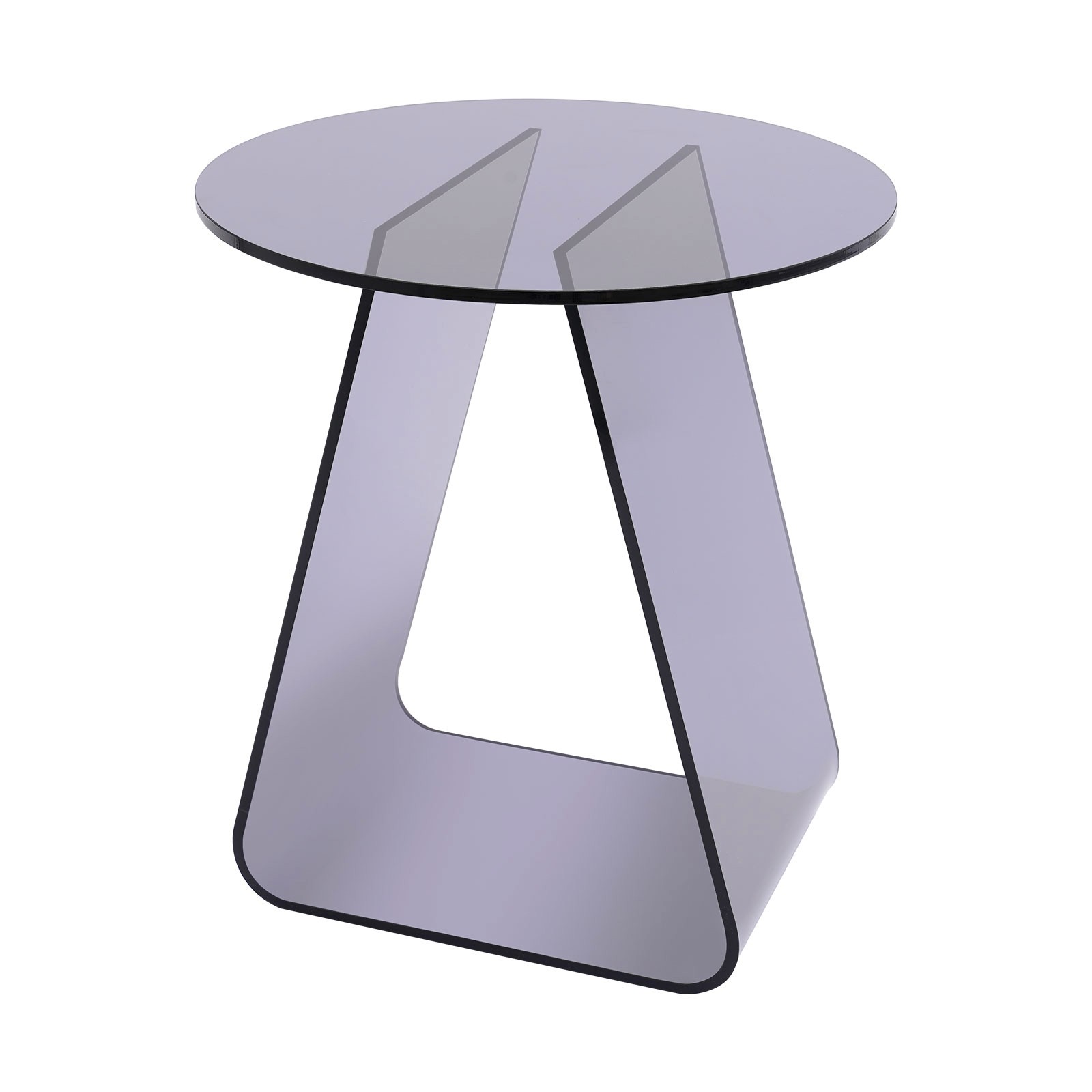 17.71in H Side Table Acrylic End Table Modern Nightstand Floorstand Coffee Desk