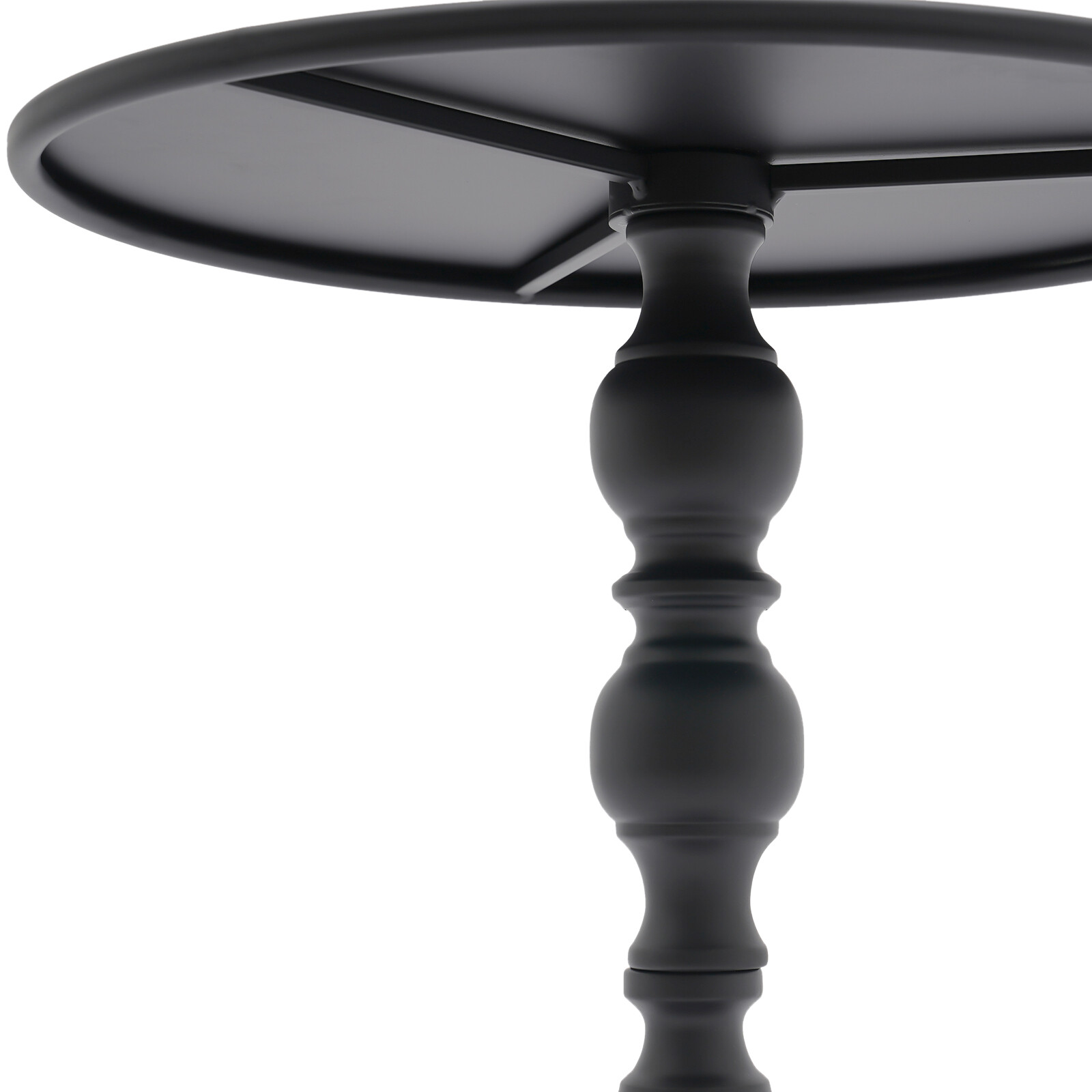 Retro Round Side Table Carbon Steel Sofa End Table Living Room Bar Coffee Table