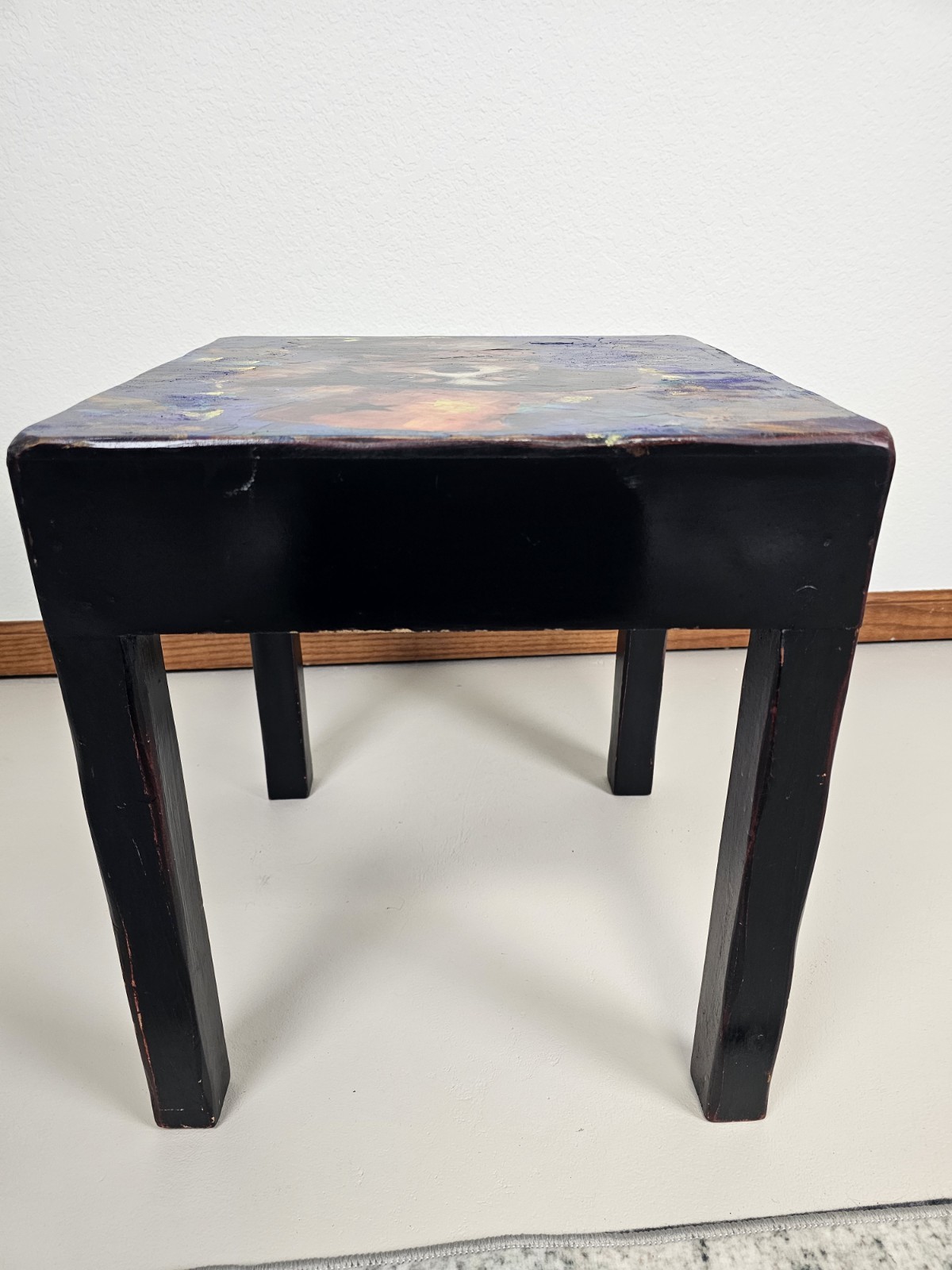 Original Mixed Media Halloween Chihuahua Table Hand Painted Accent Furniture